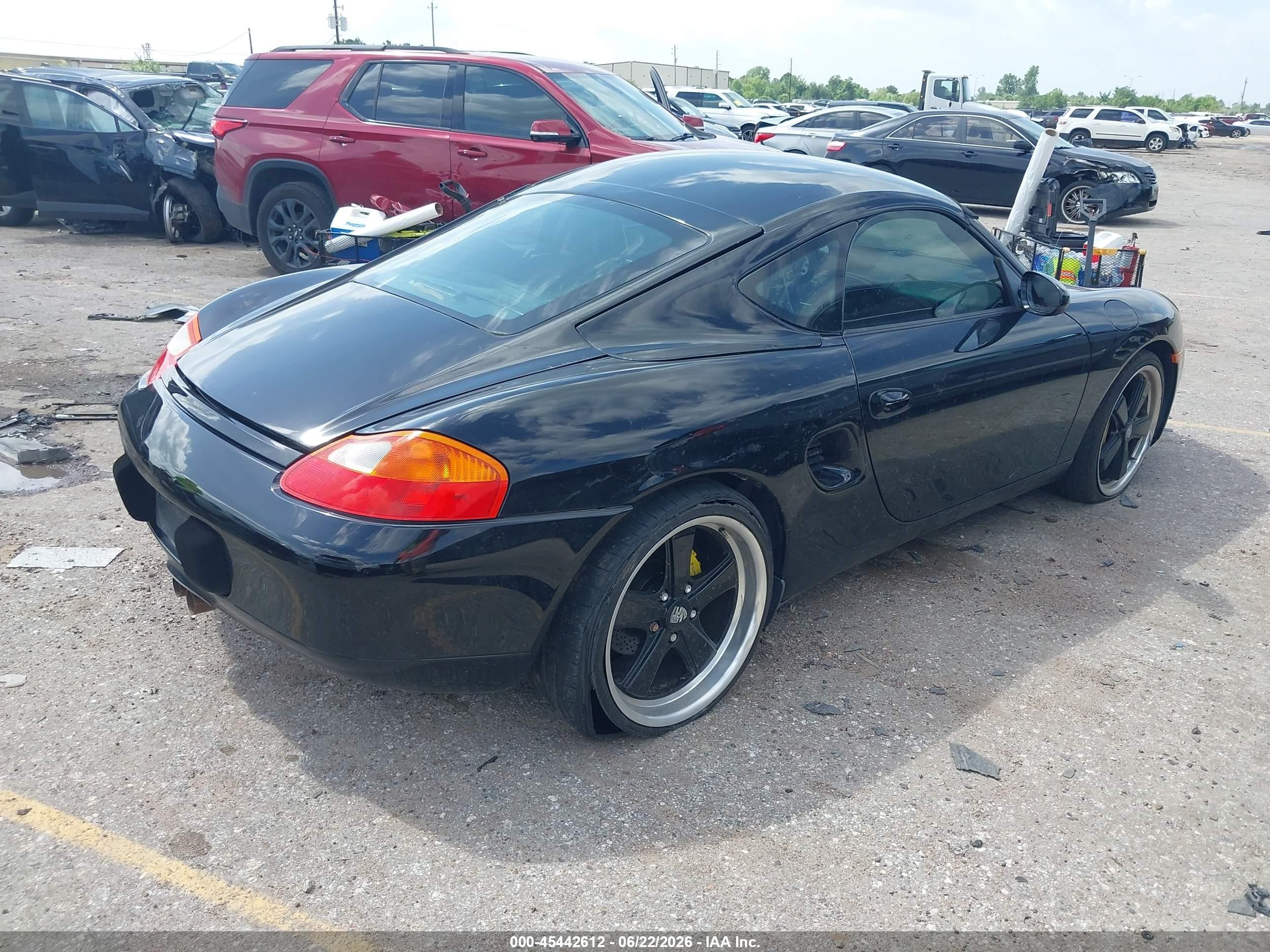 2002 Porsche Boxster S Black vin: WP0CB29872U662939