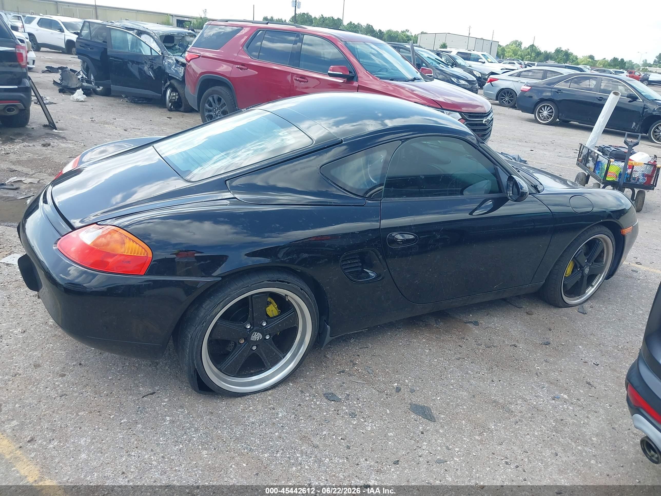 2002 Porsche Boxster S Black vin: WP0CB29872U662939