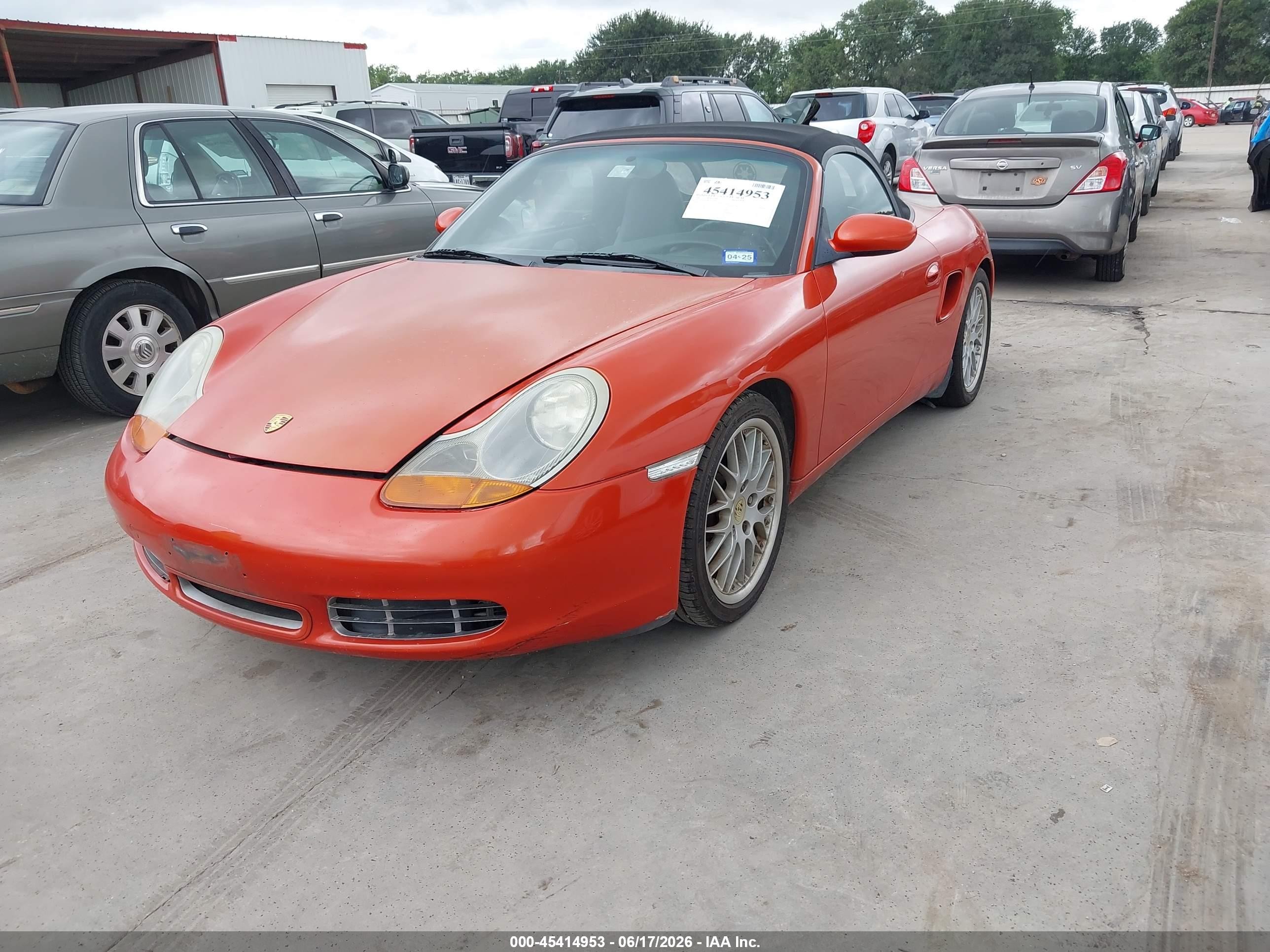 2002 Porsche Boxster S Orange vin: WP0CB29872U663587