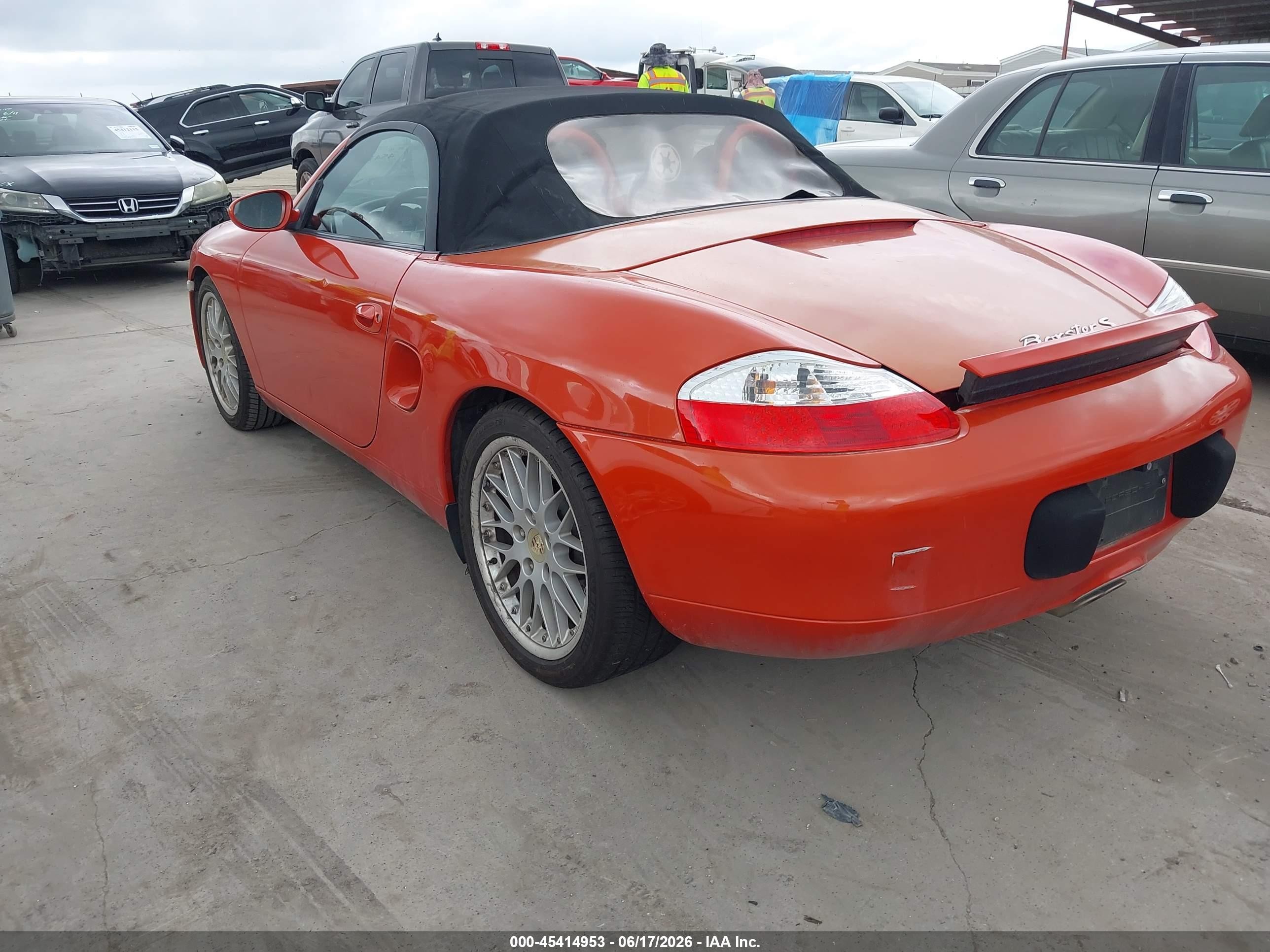 2002 Porsche Boxster S Orange vin: WP0CB29872U663587