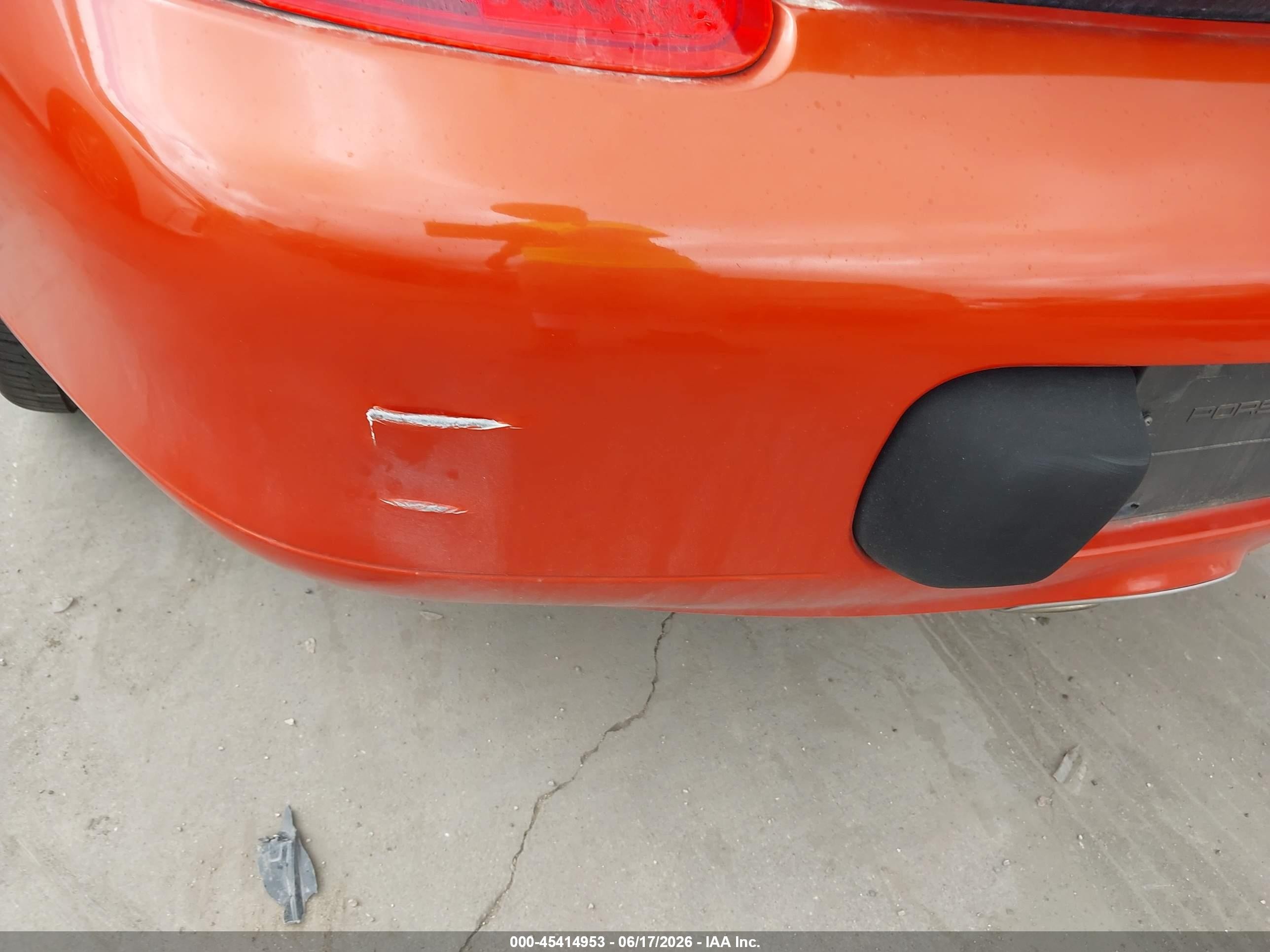 2002 Porsche Boxster S Orange vin: WP0CB29872U663587