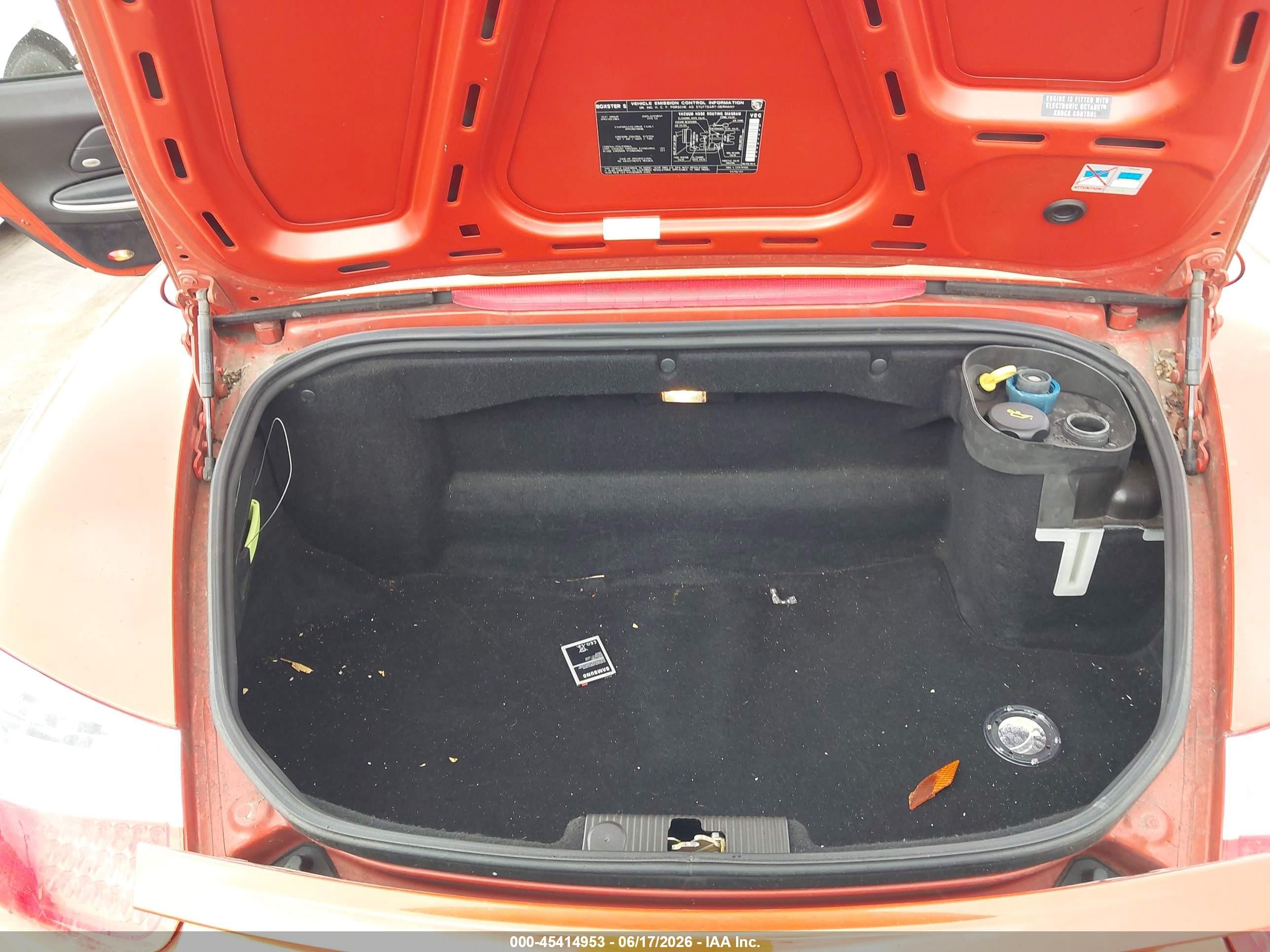 2002 Porsche Boxster S Orange vin: WP0CB29872U663587