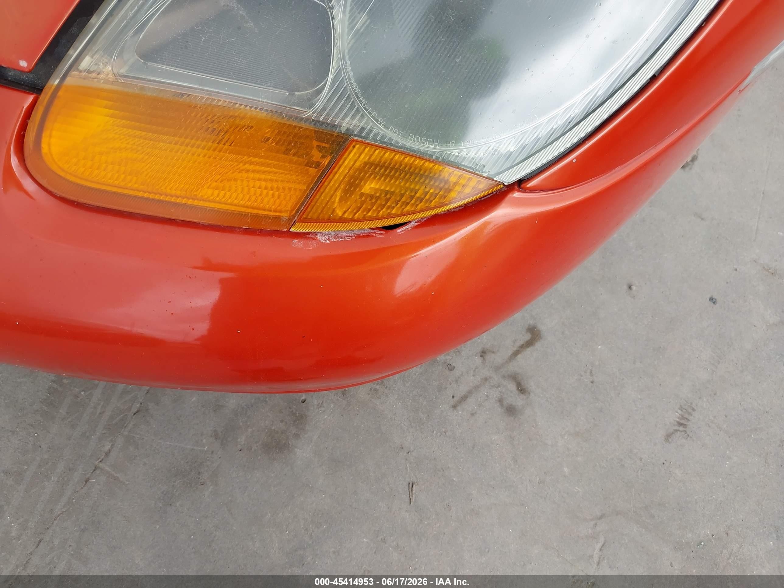 2002 Porsche Boxster S Orange vin: WP0CB29872U663587