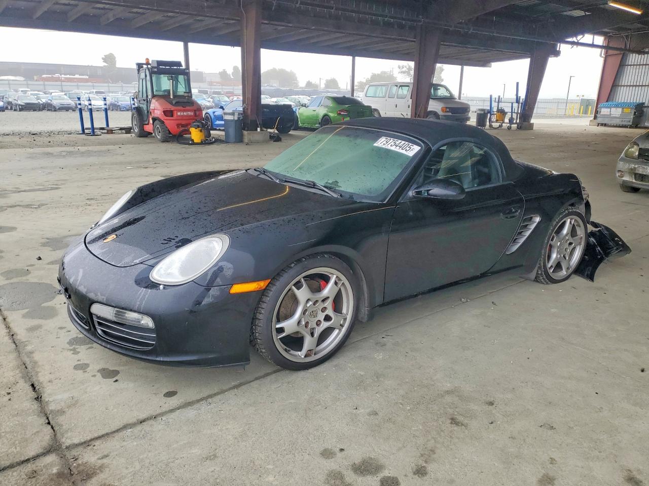 2005 Porsche Boxster S Black vin: WP0CB29875U731553