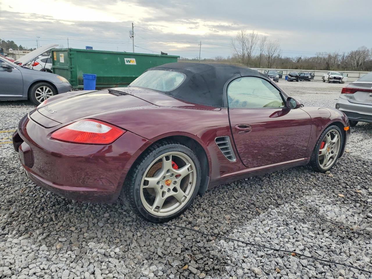 2005 Porsche Boxster S Maroon vin: WP0CB29875U731570