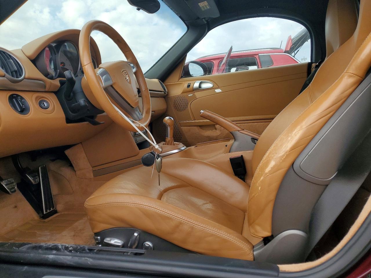 2005 Porsche Boxster S Maroon vin: WP0CB29875U731570