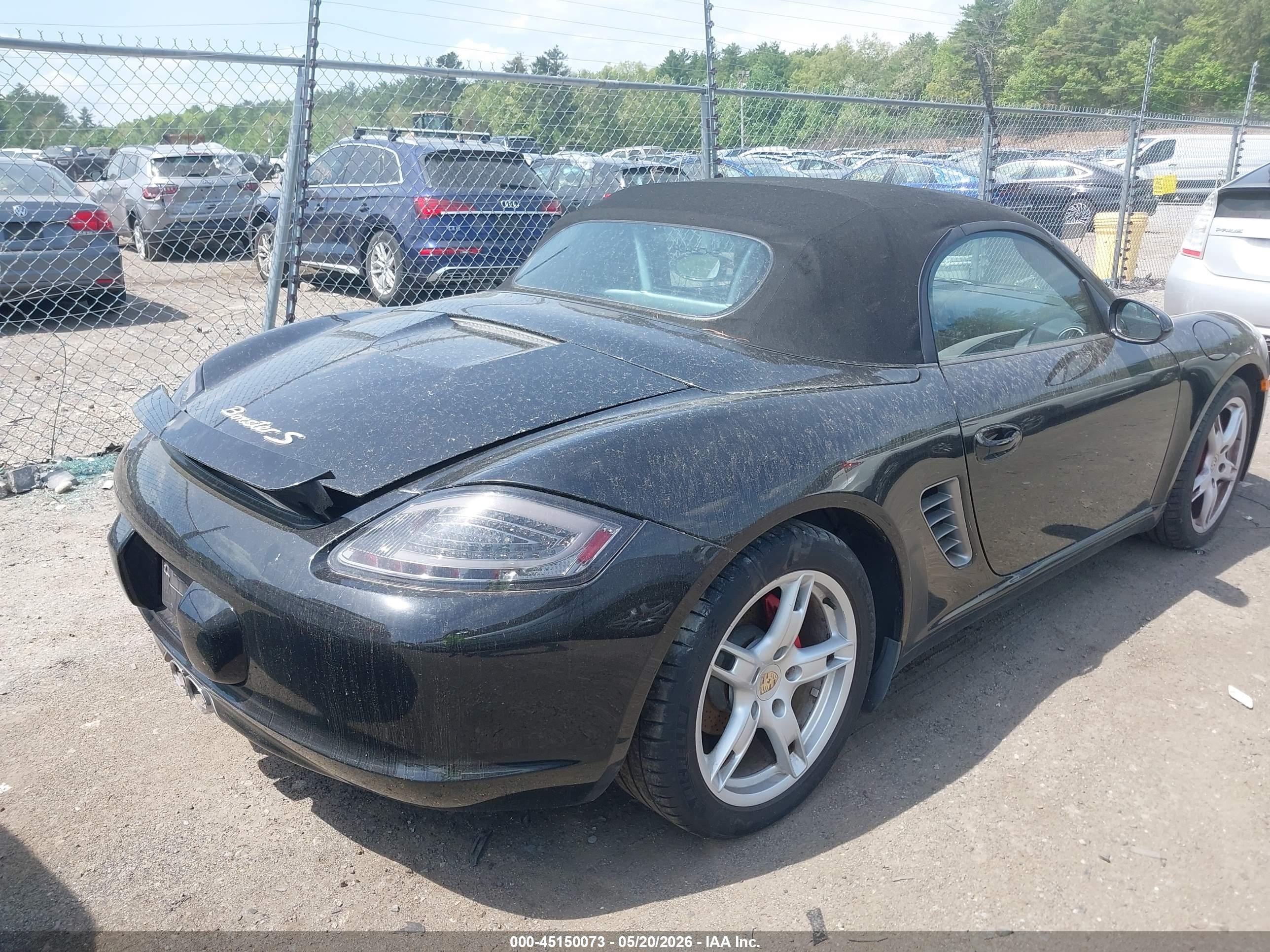 2006 Porsche Boxster S Black vin: WP0CB29876U730355