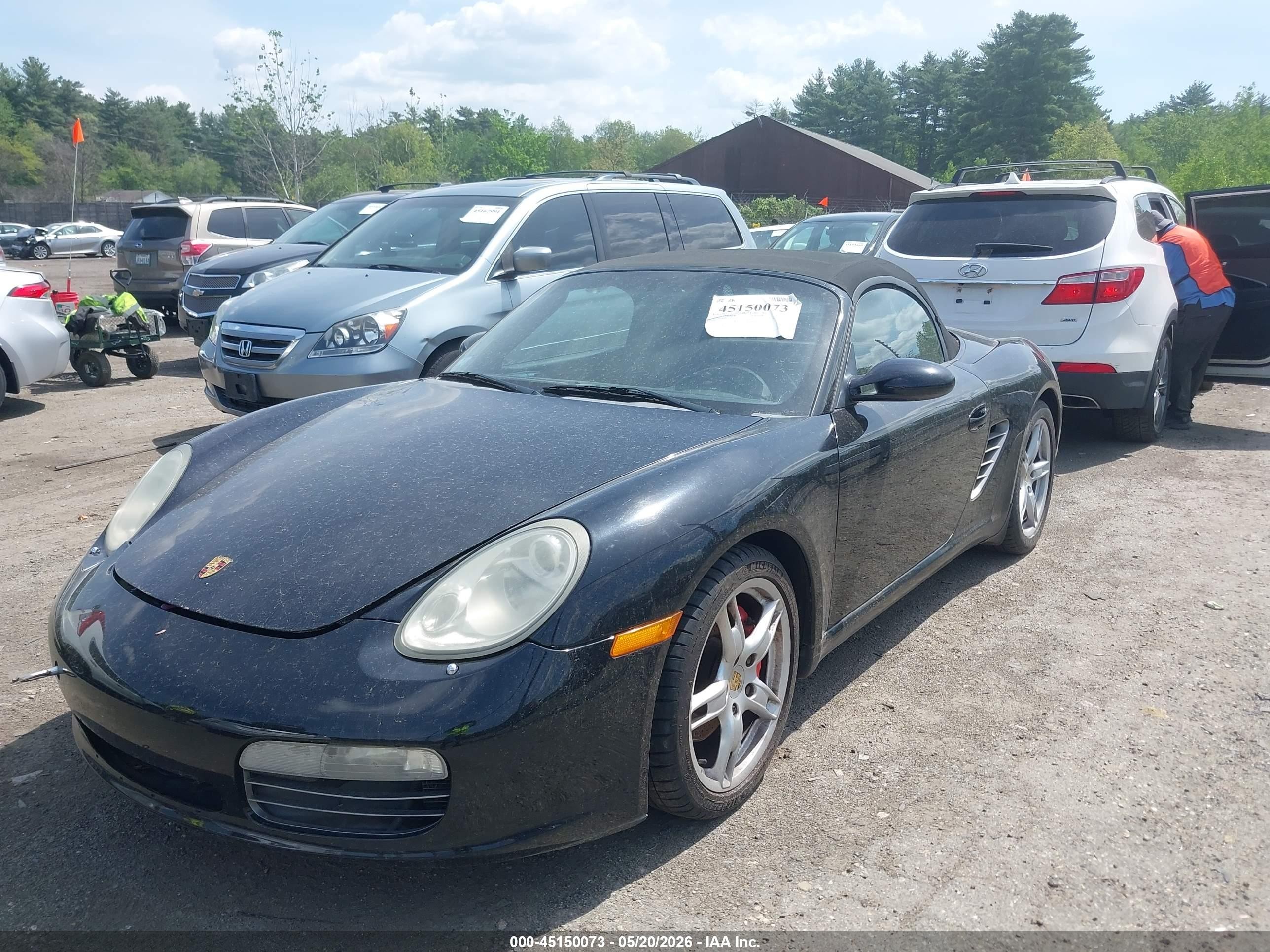 2006 Porsche Boxster S Black vin: WP0CB29876U730355