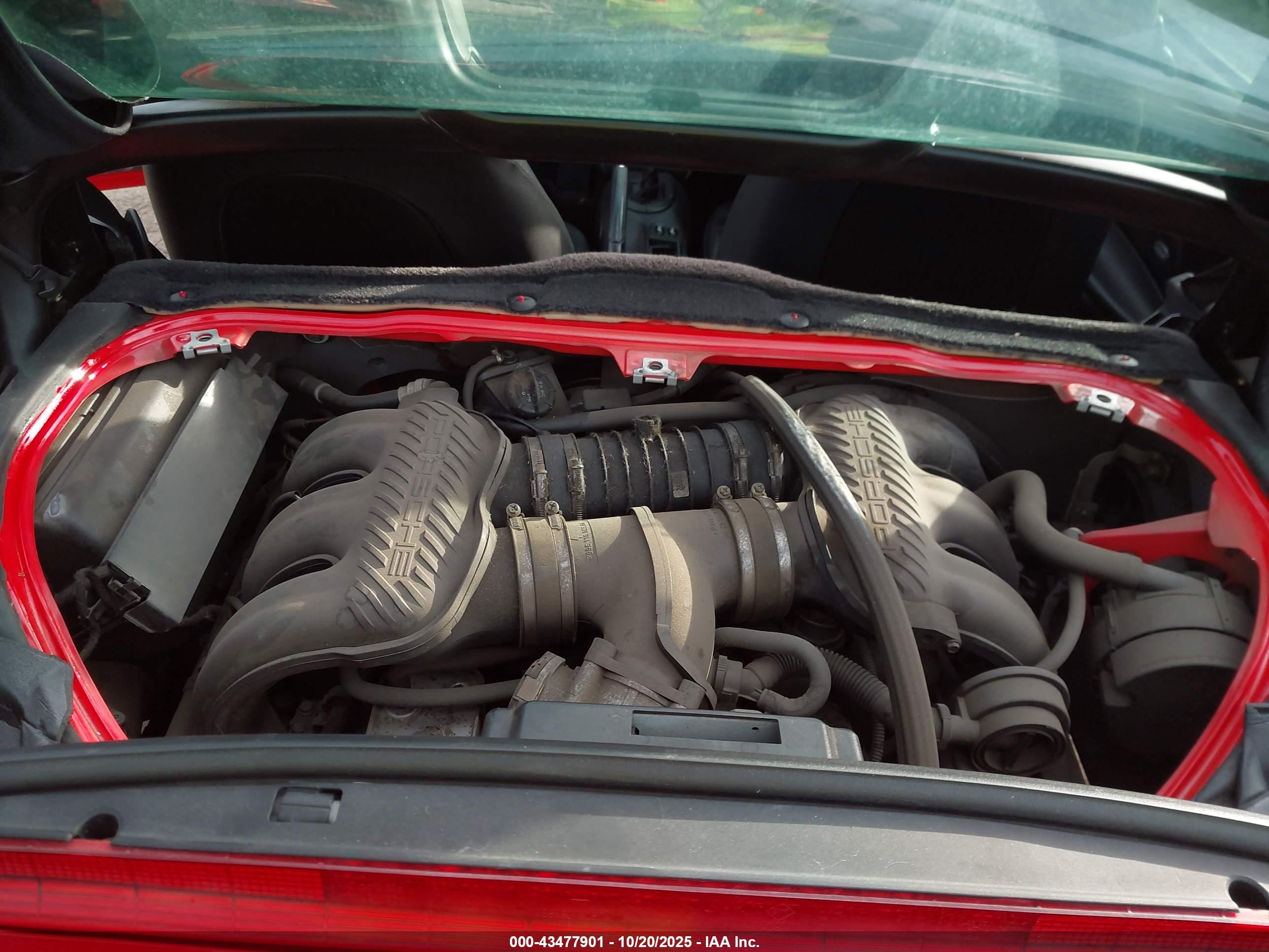 2001 Porsche Boxster S Red vin: WP0CB29881U661491