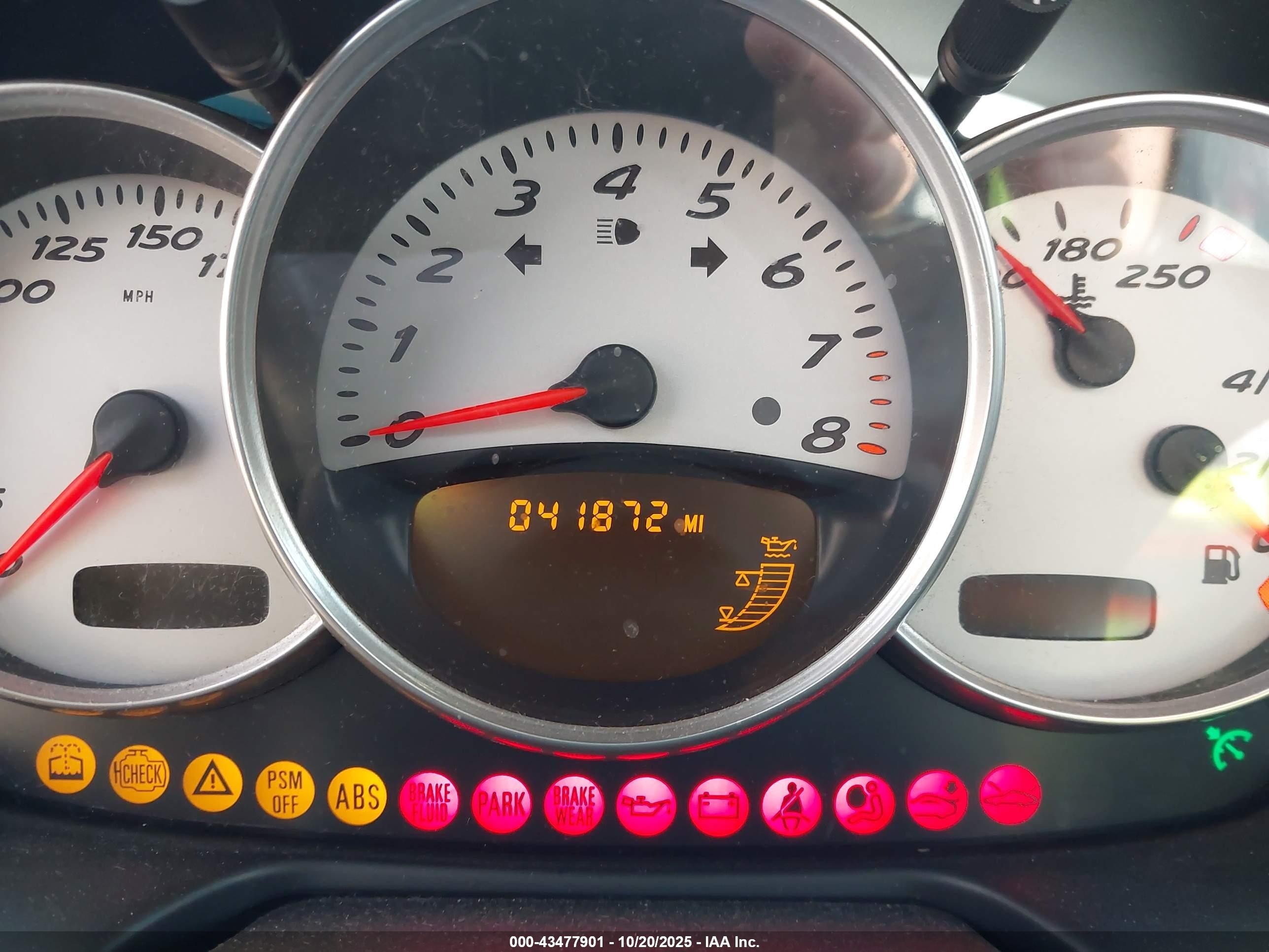 2001 Porsche Boxster S Red vin: WP0CB29881U661491