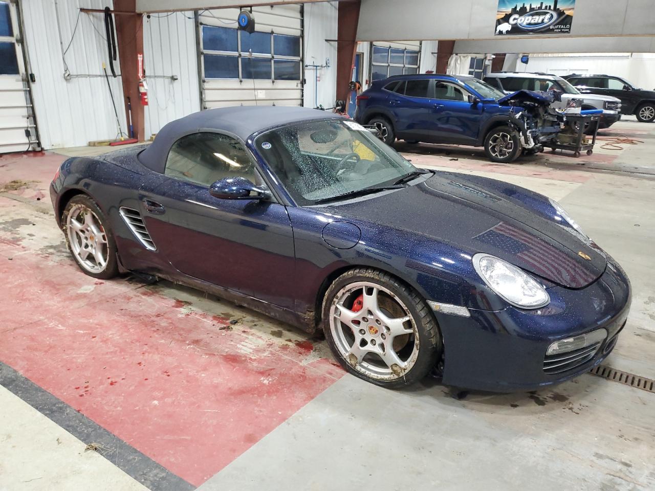 2006 Porsche Boxster S Синий vin: WP0CB29886U730140