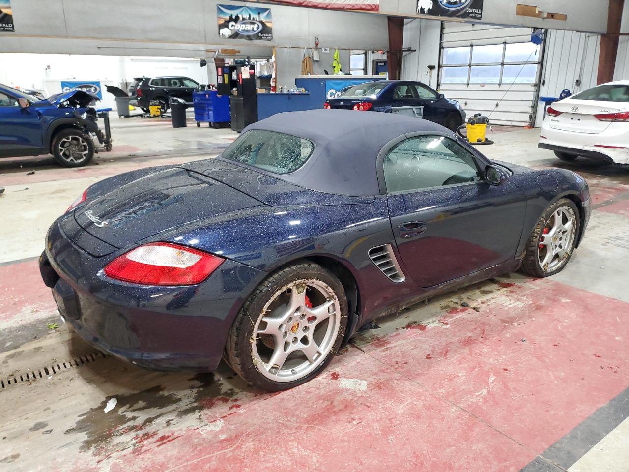 2006 Porsche Boxster S Синий vin: WP0CB29886U730140