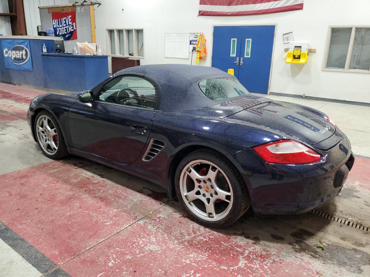 2006 Porsche Boxster S Синий vin: WP0CB29886U730140