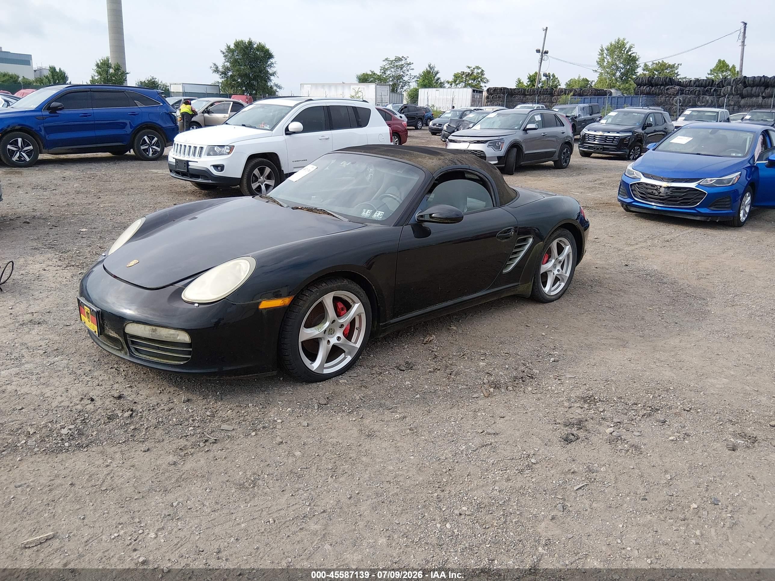 2006 Porsche Boxster S Black vin: WP0CB29886U730252