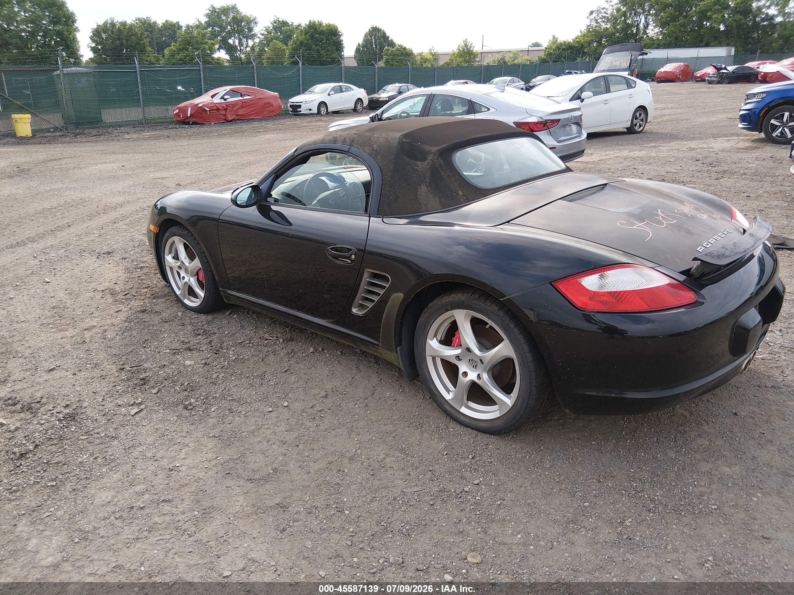 2006 Porsche Boxster S Black vin: WP0CB29886U730252