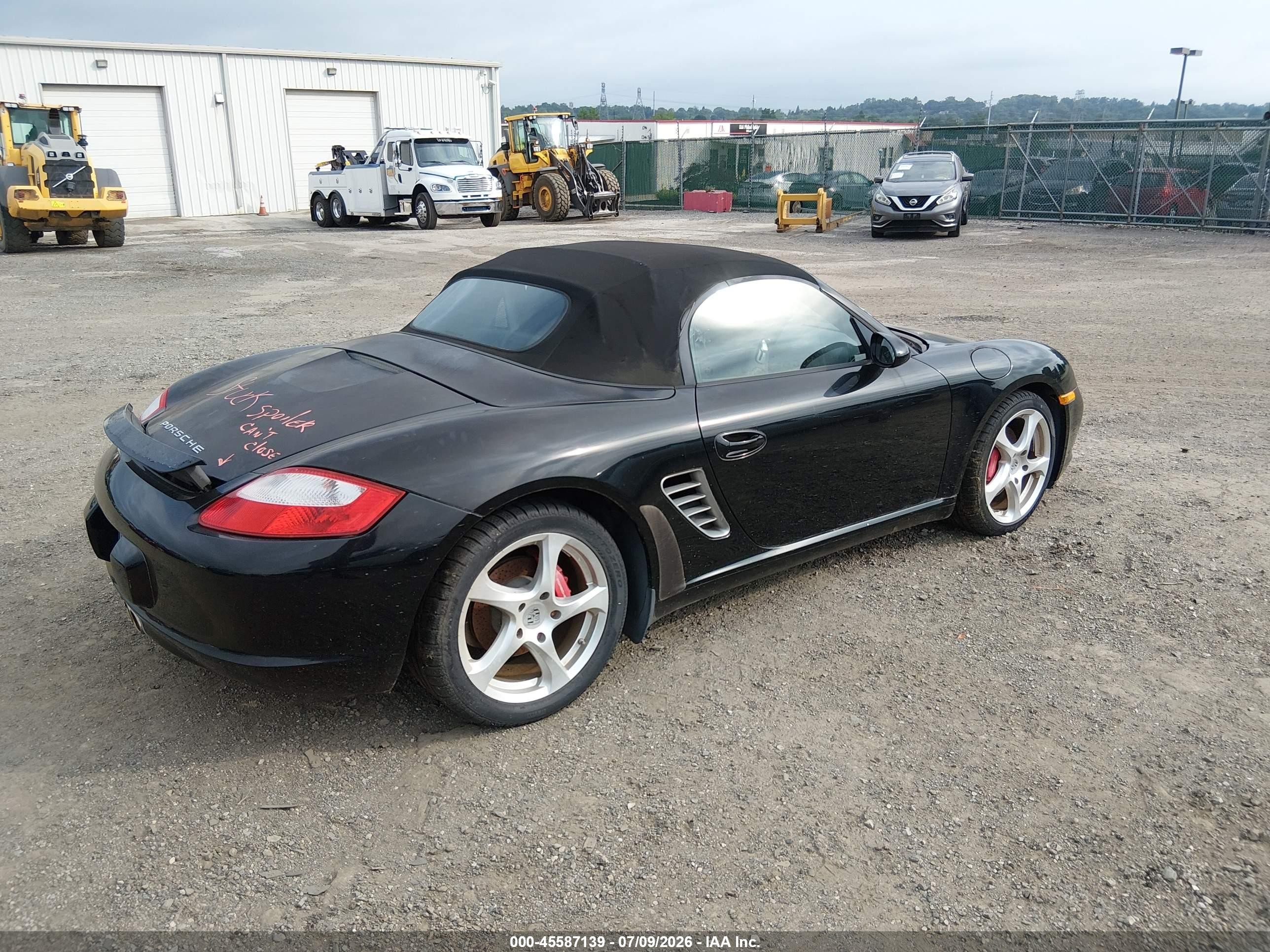 2006 Porsche Boxster S Black vin: WP0CB29886U730252