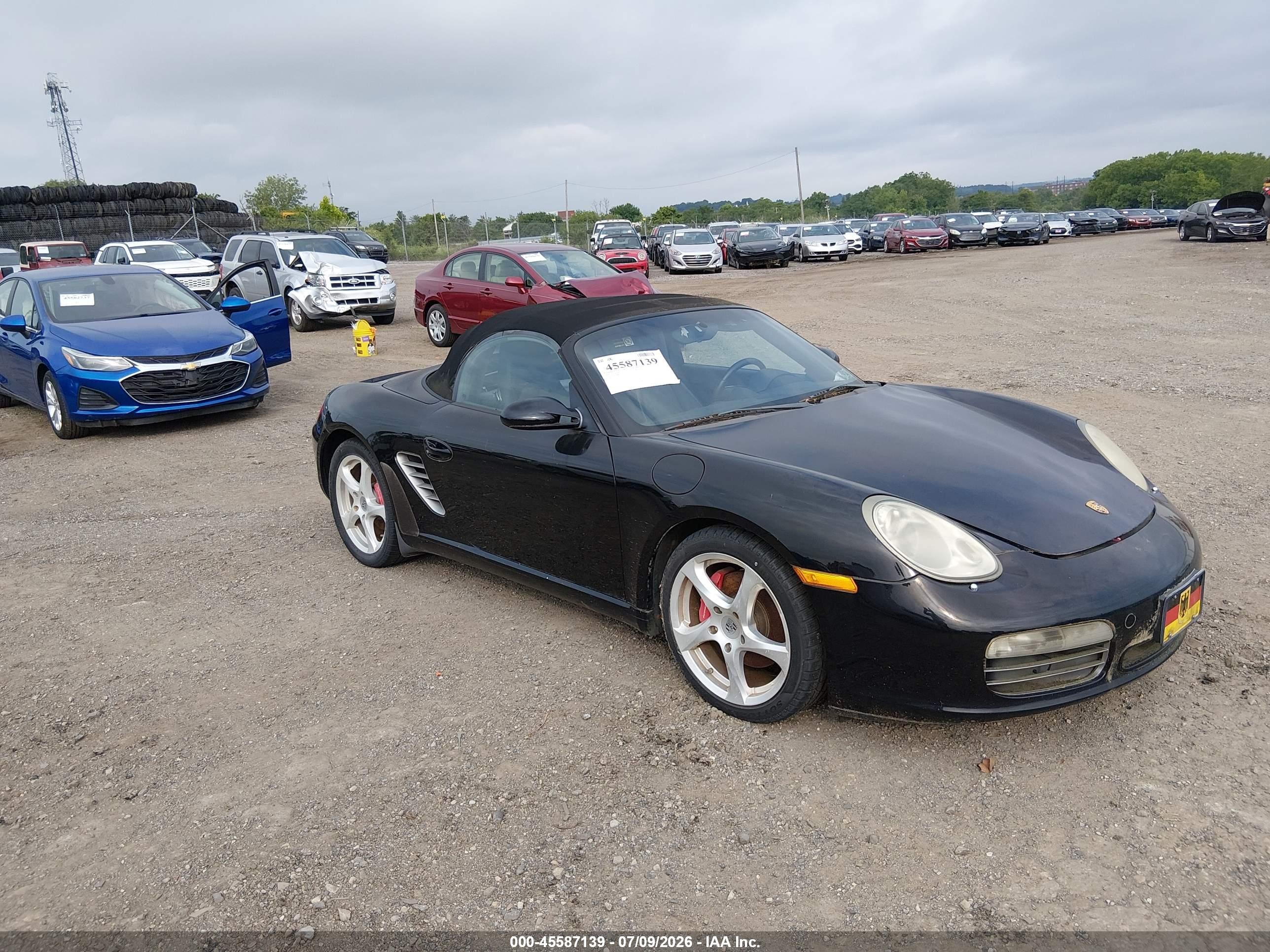 2006 Porsche Boxster S Черный vin: WP0CB29886U730252