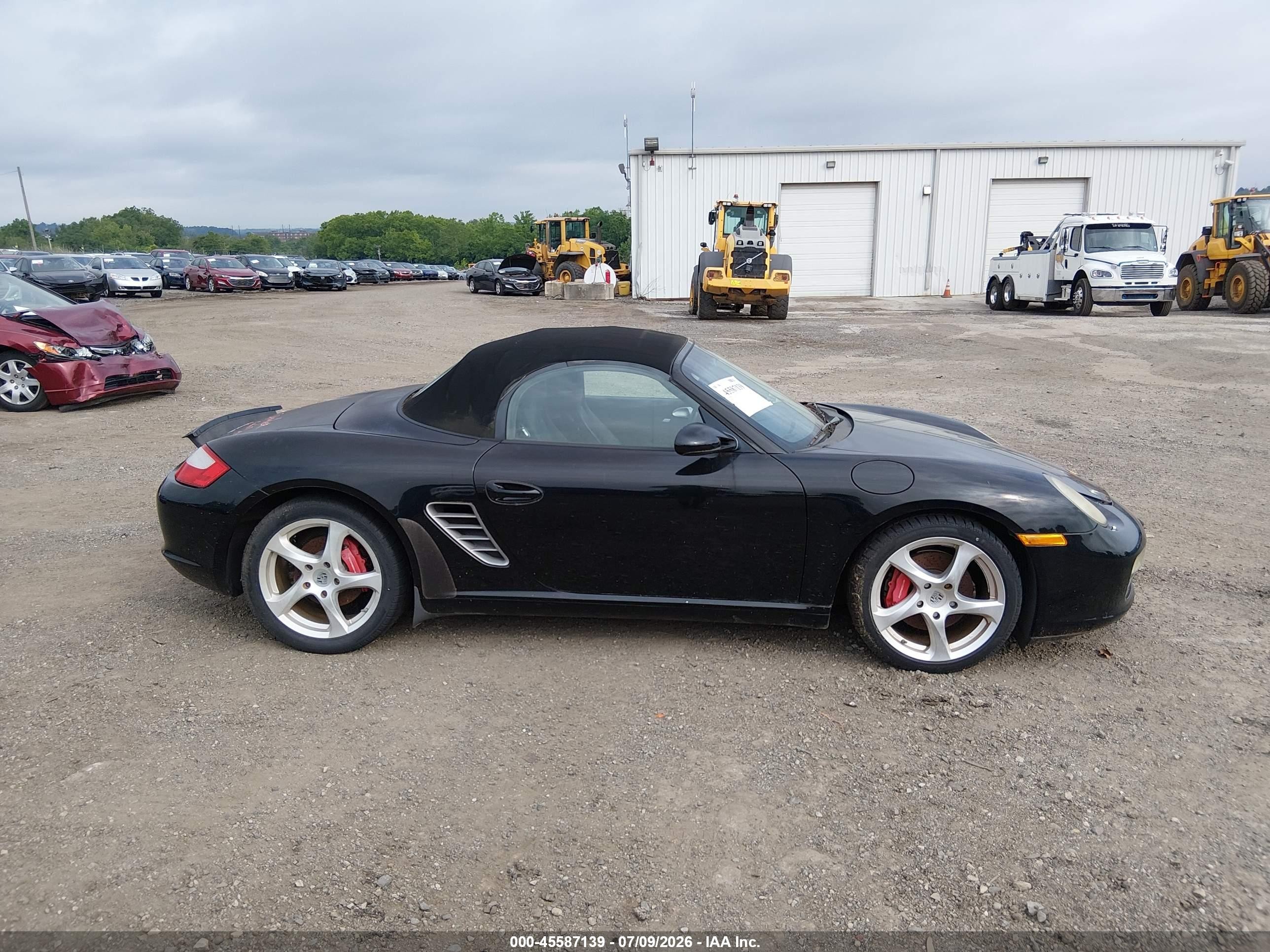 2006 Porsche Boxster S Black vin: WP0CB29886U730252