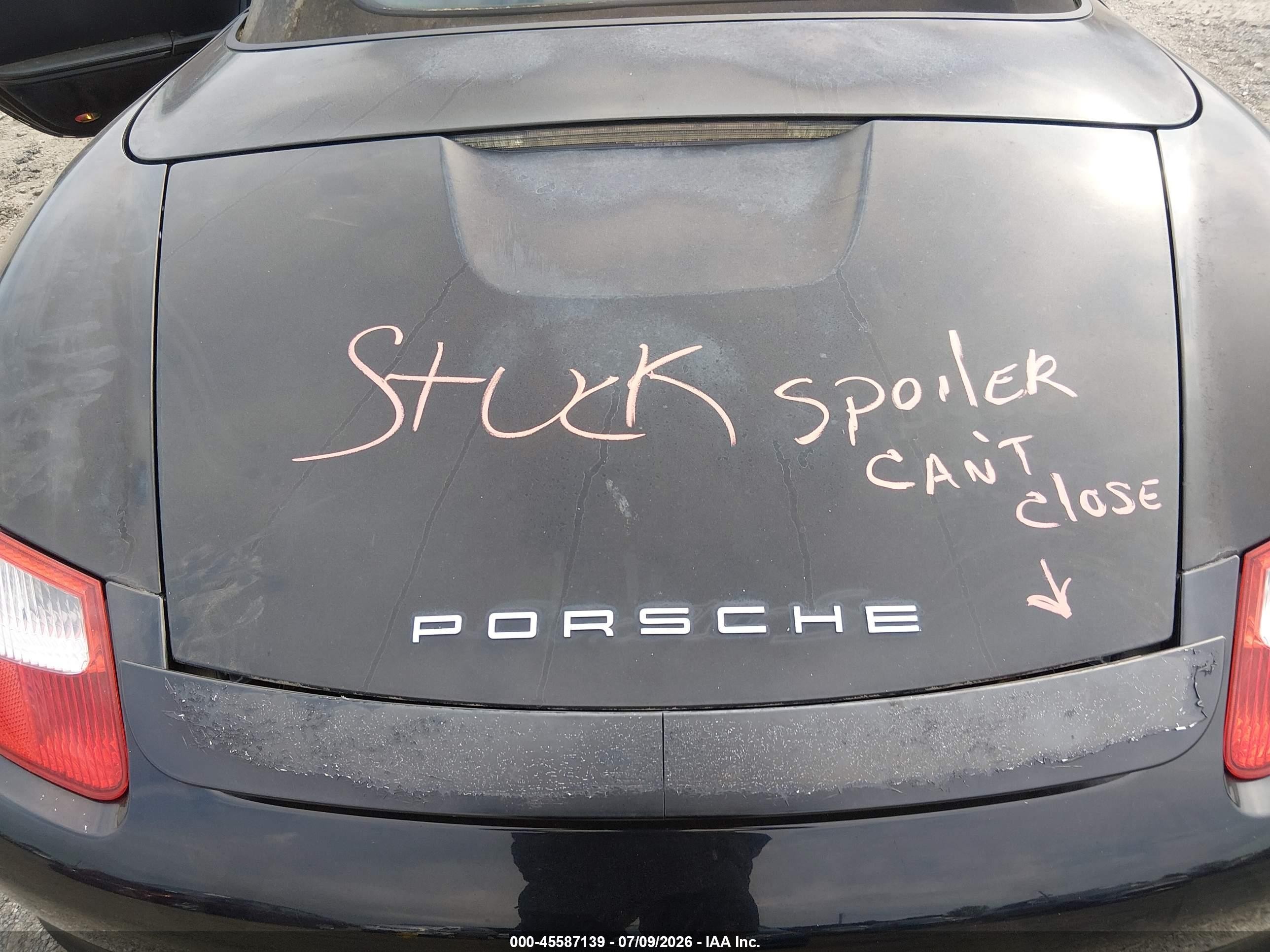 2006 Porsche Boxster S Black vin: WP0CB29886U730252