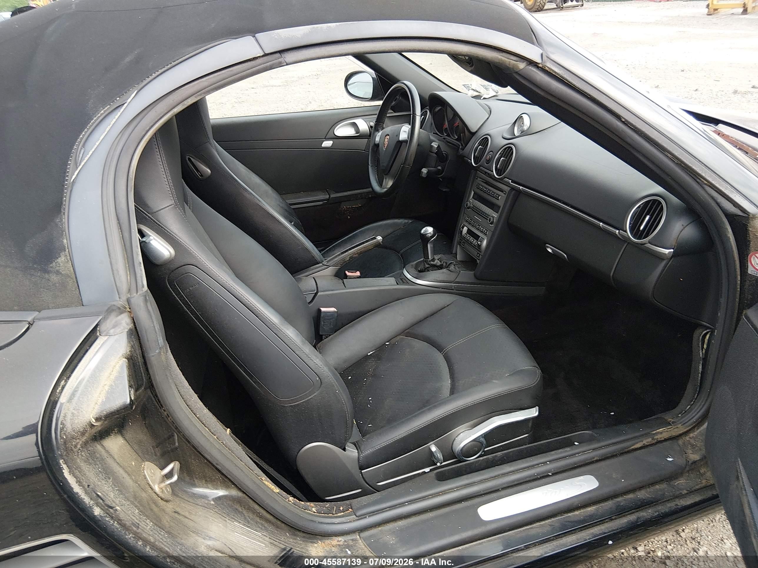 2006 Porsche Boxster S Black vin: WP0CB29886U730252