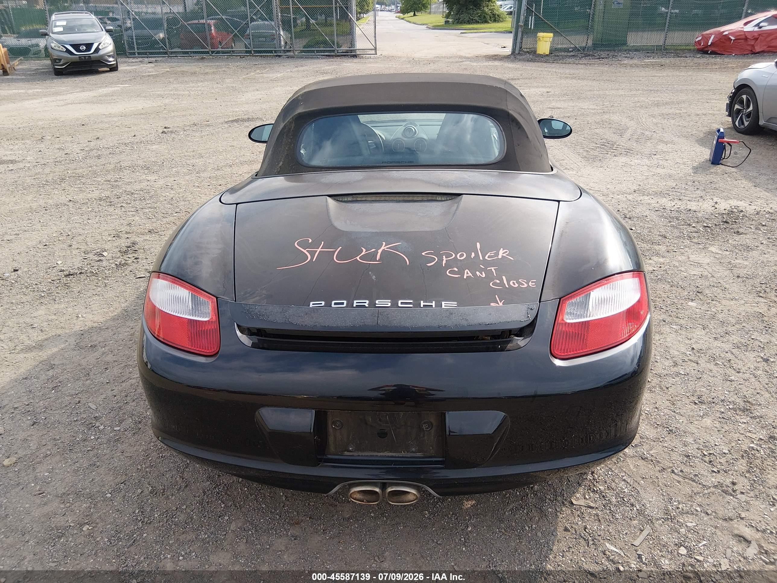 2006 Porsche Boxster S Black vin: WP0CB29886U730252
