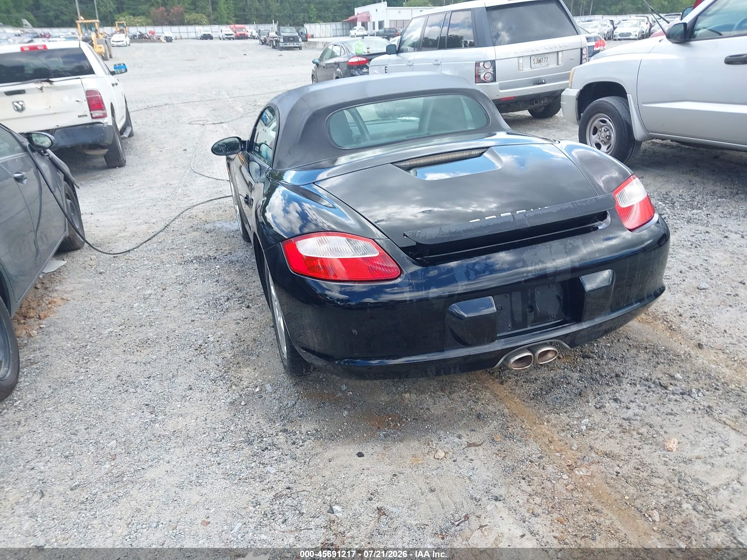 2006 Porsche Boxster S Black vin: WP0CB29886U730252