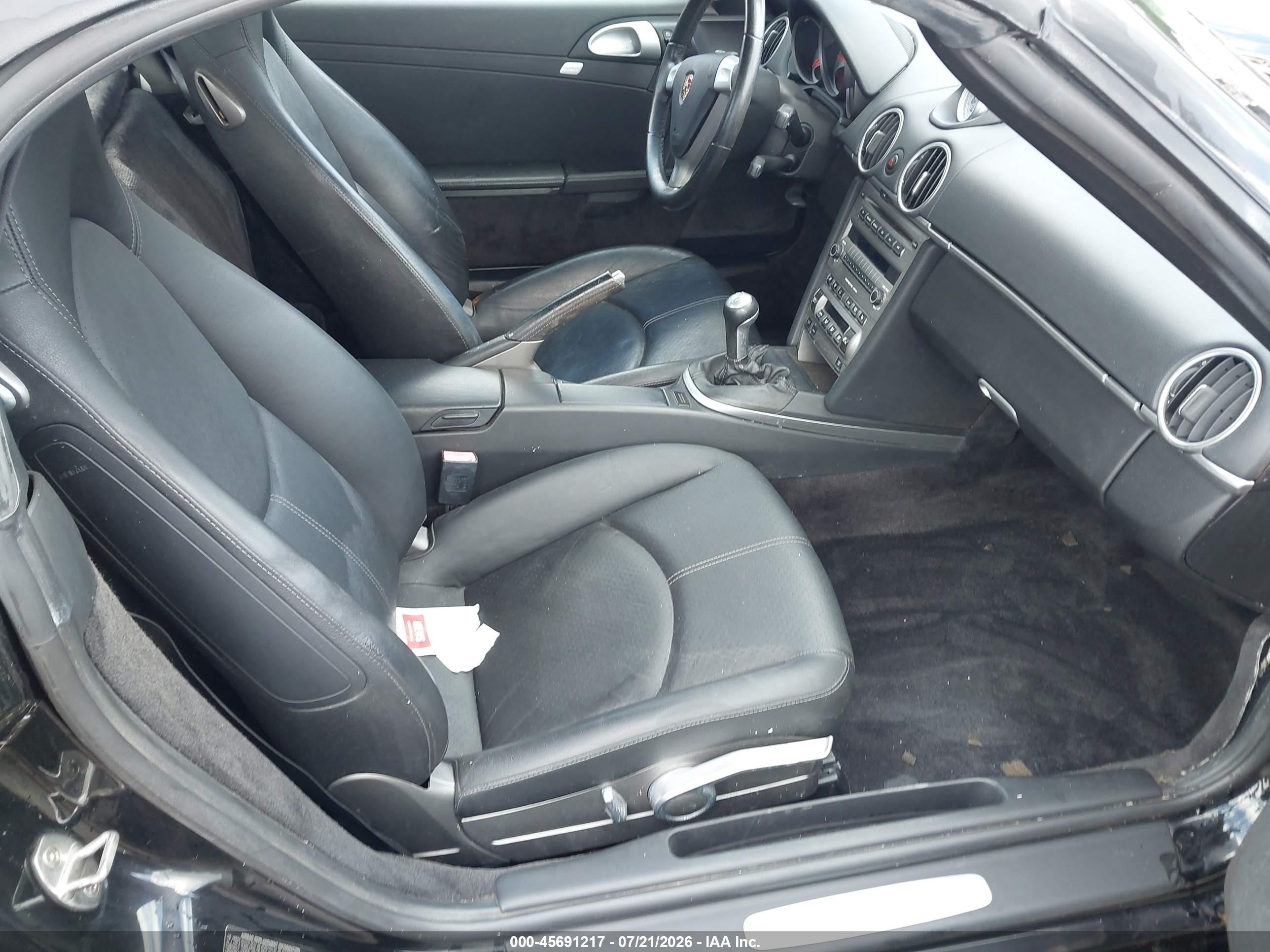 2006 Porsche Boxster S Black vin: WP0CB29886U730252