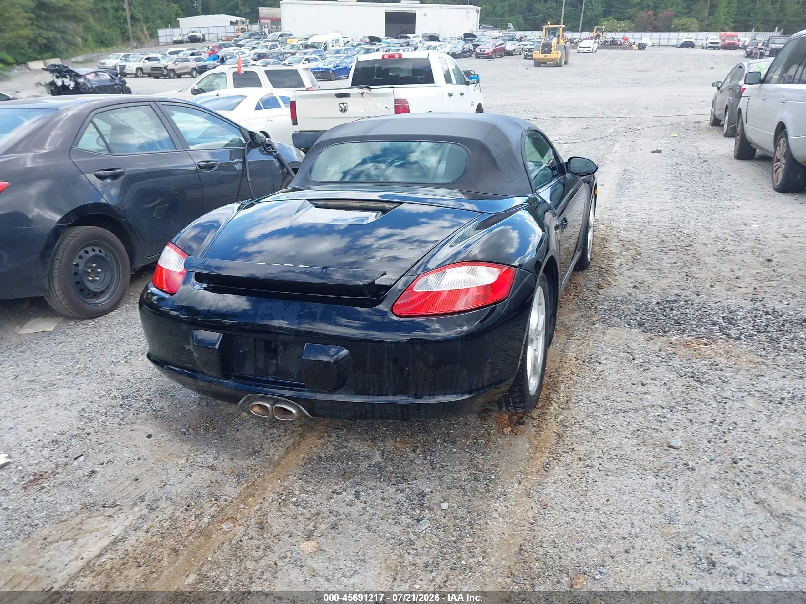 2006 Porsche Boxster S Black vin: WP0CB29886U730252