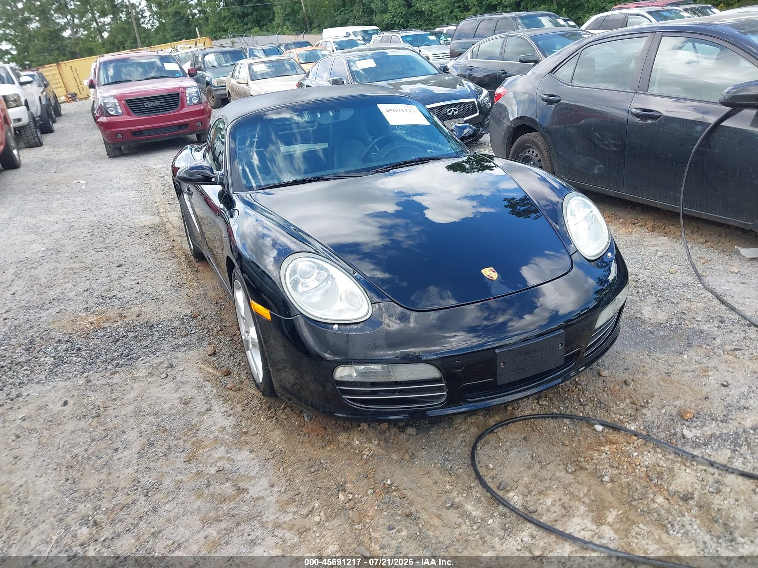 2006 Porsche Boxster S Black vin: WP0CB29886U730252