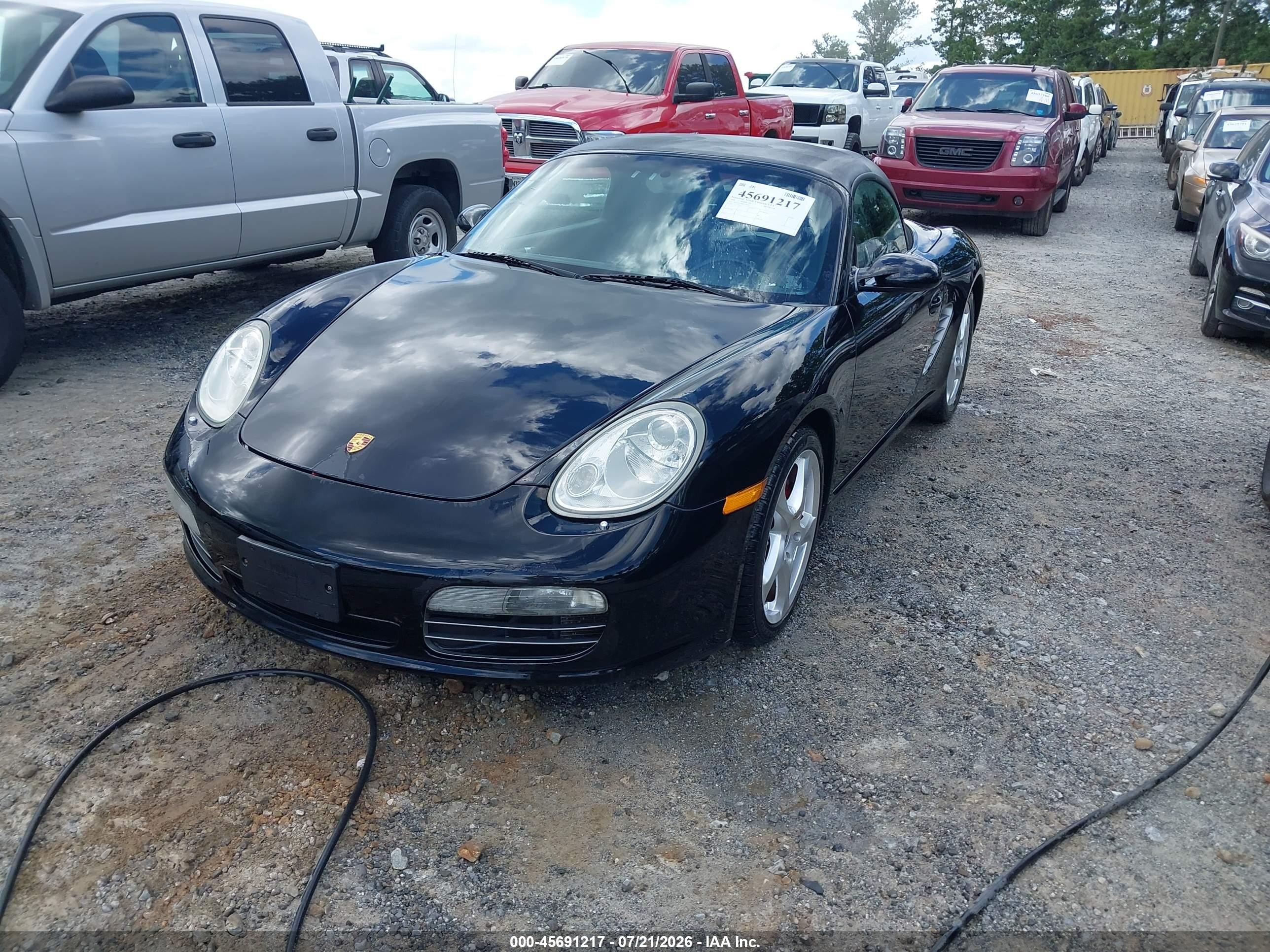 2006 Porsche Boxster S Black vin: WP0CB29886U730252