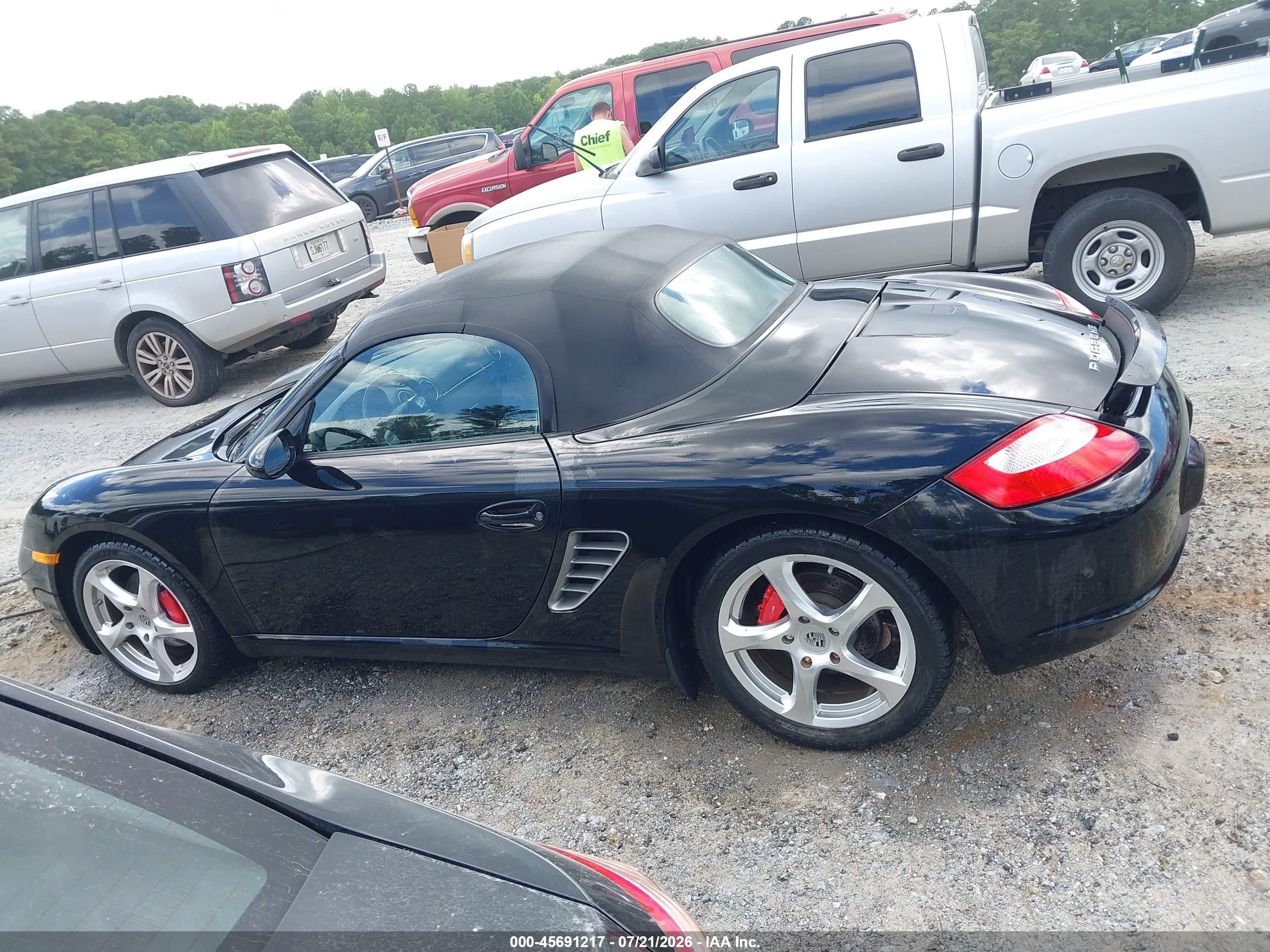 2006 Porsche Boxster S Black vin: WP0CB29886U730252