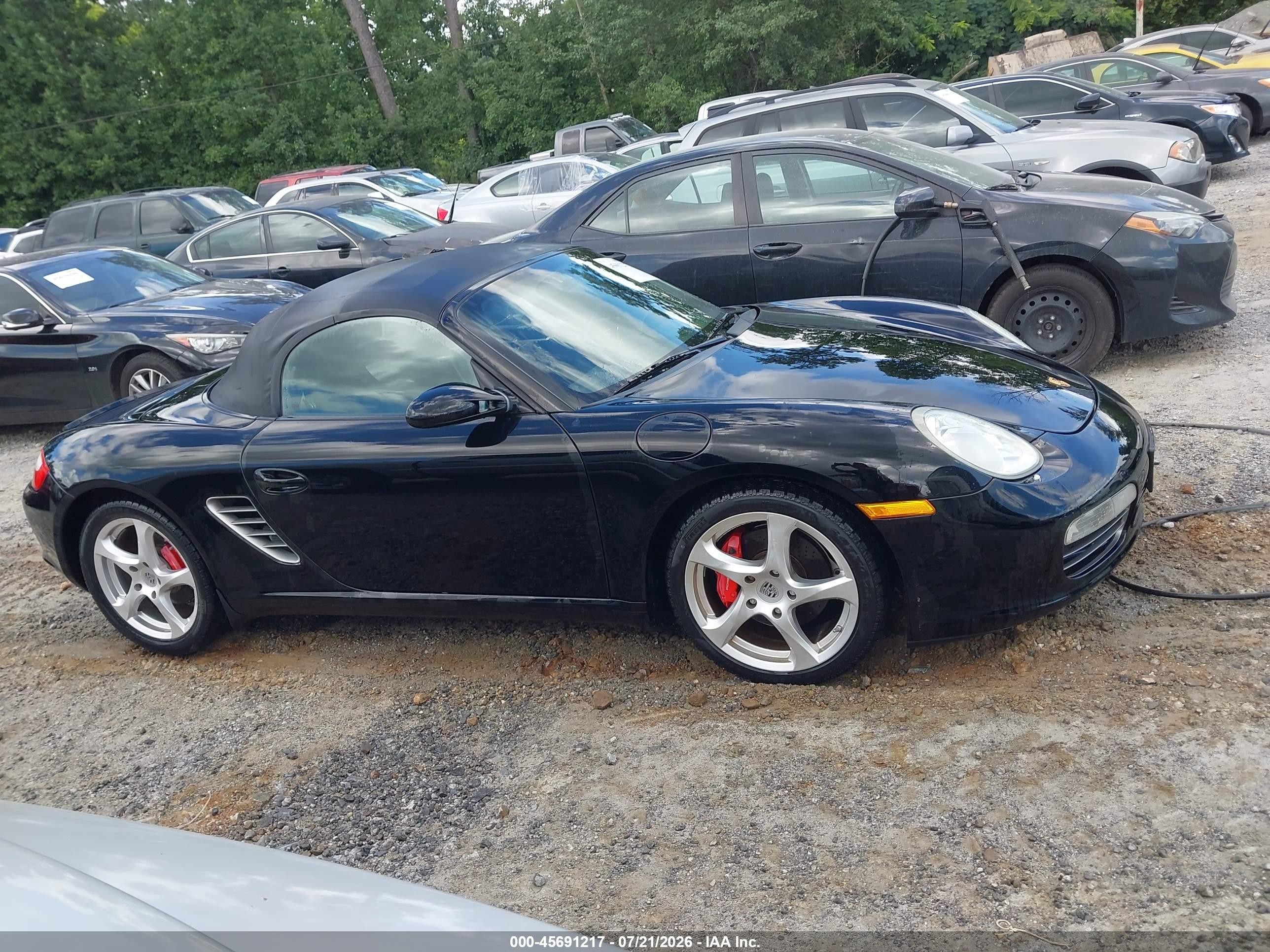 2006 Porsche Boxster S Black vin: WP0CB29886U730252