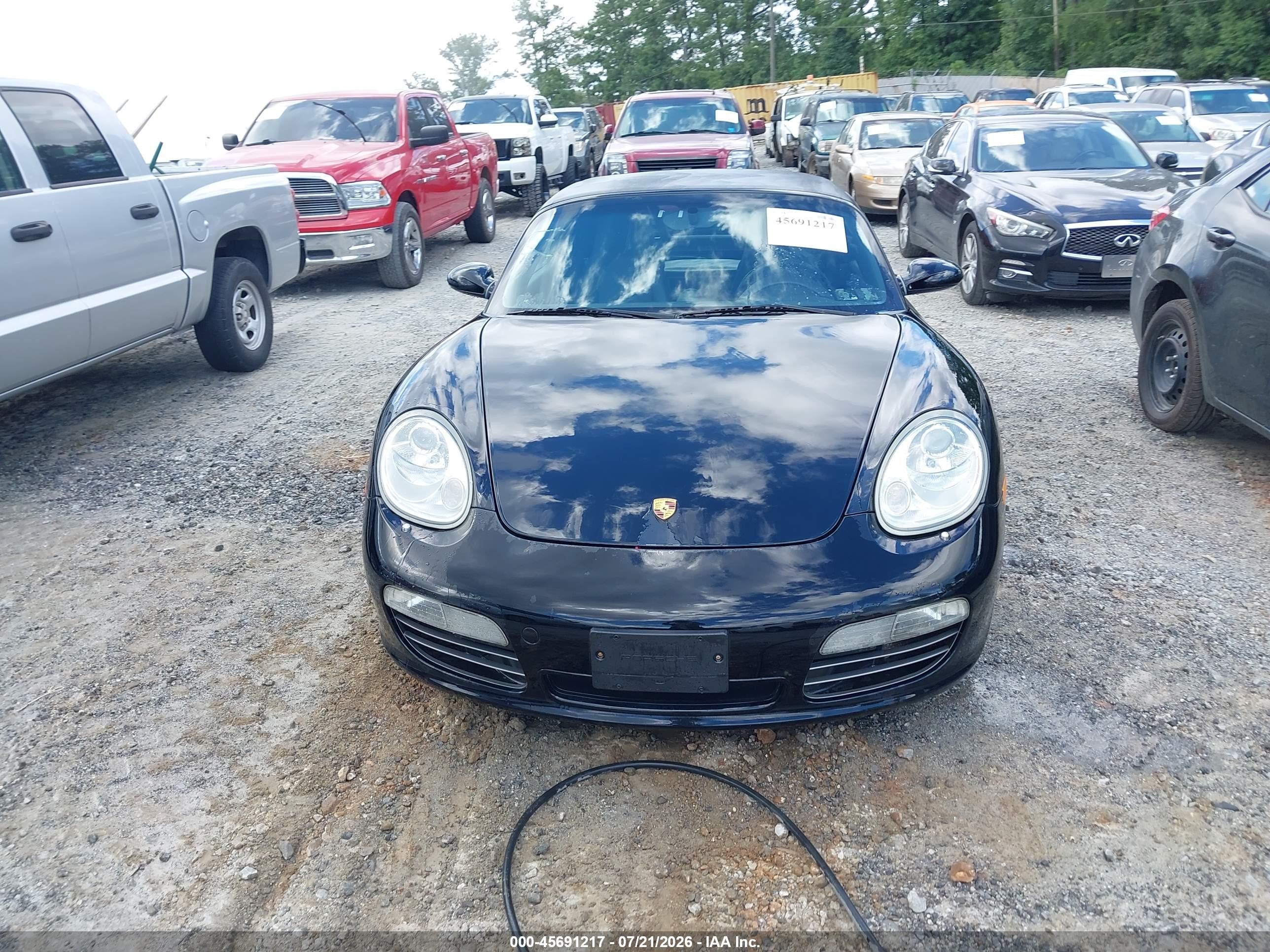 2006 Porsche Boxster S Black vin: WP0CB29886U730252