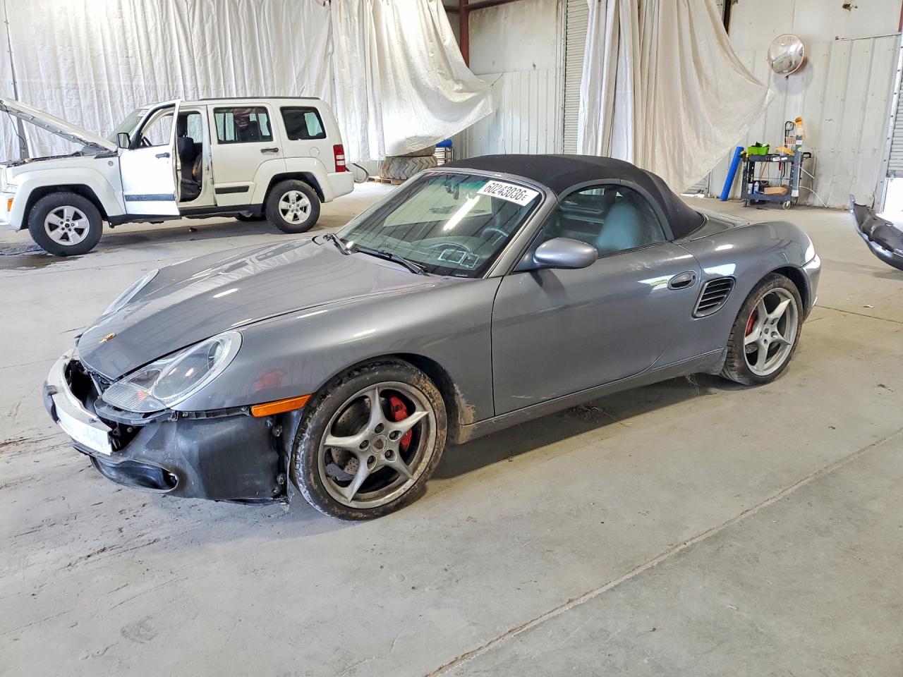 2003 Porsche Boxster S Серый vin: WP0CB29893U663155