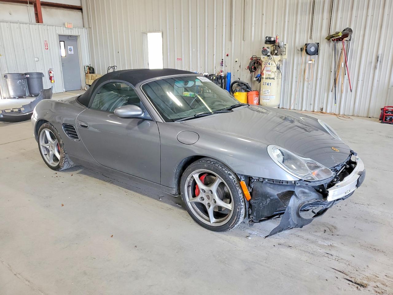 2003 Porsche Boxster S Серый vin: WP0CB29893U663155