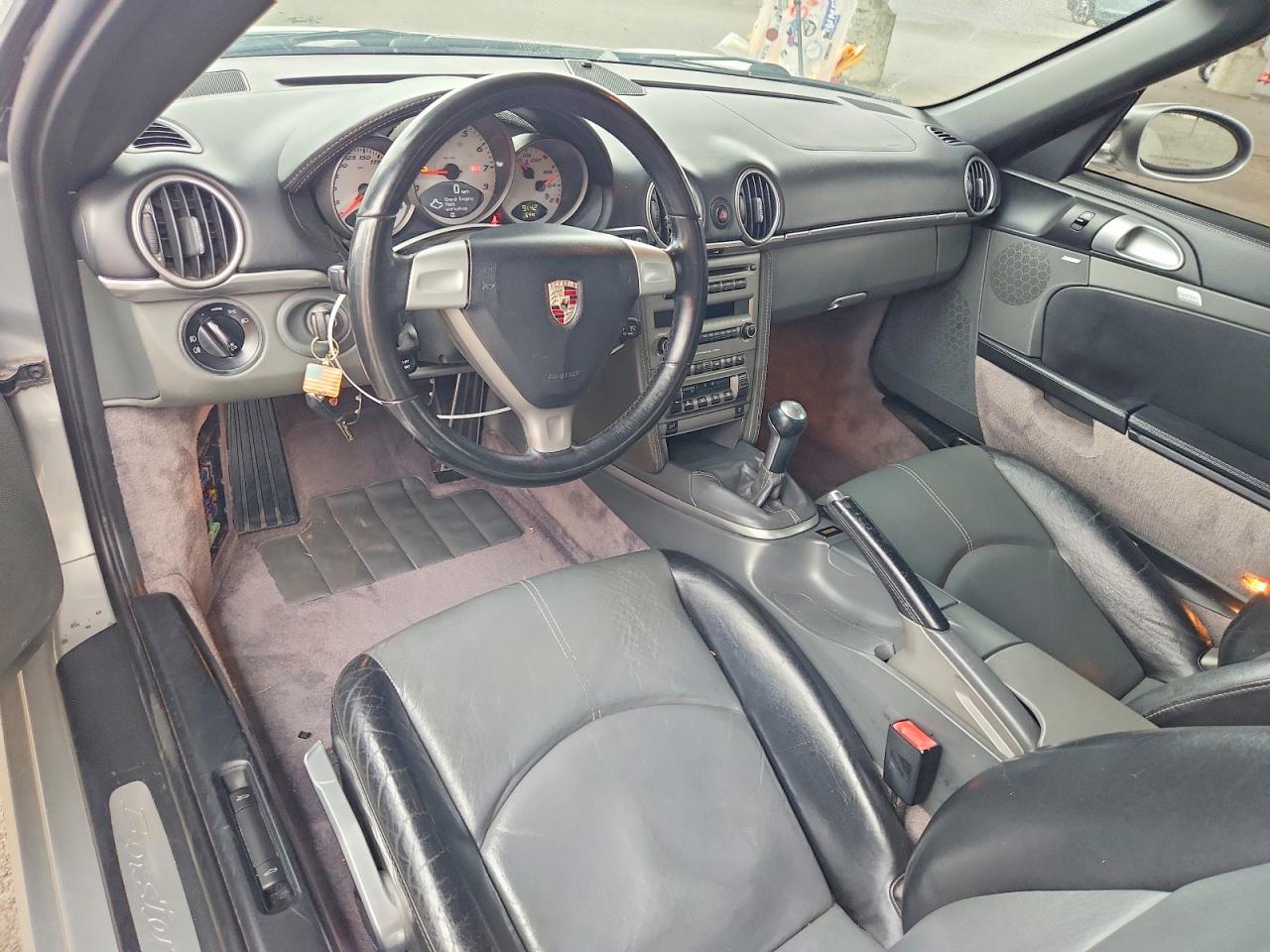 2006 Porsche Boxster S Silver vin: WP0CB29896U731197