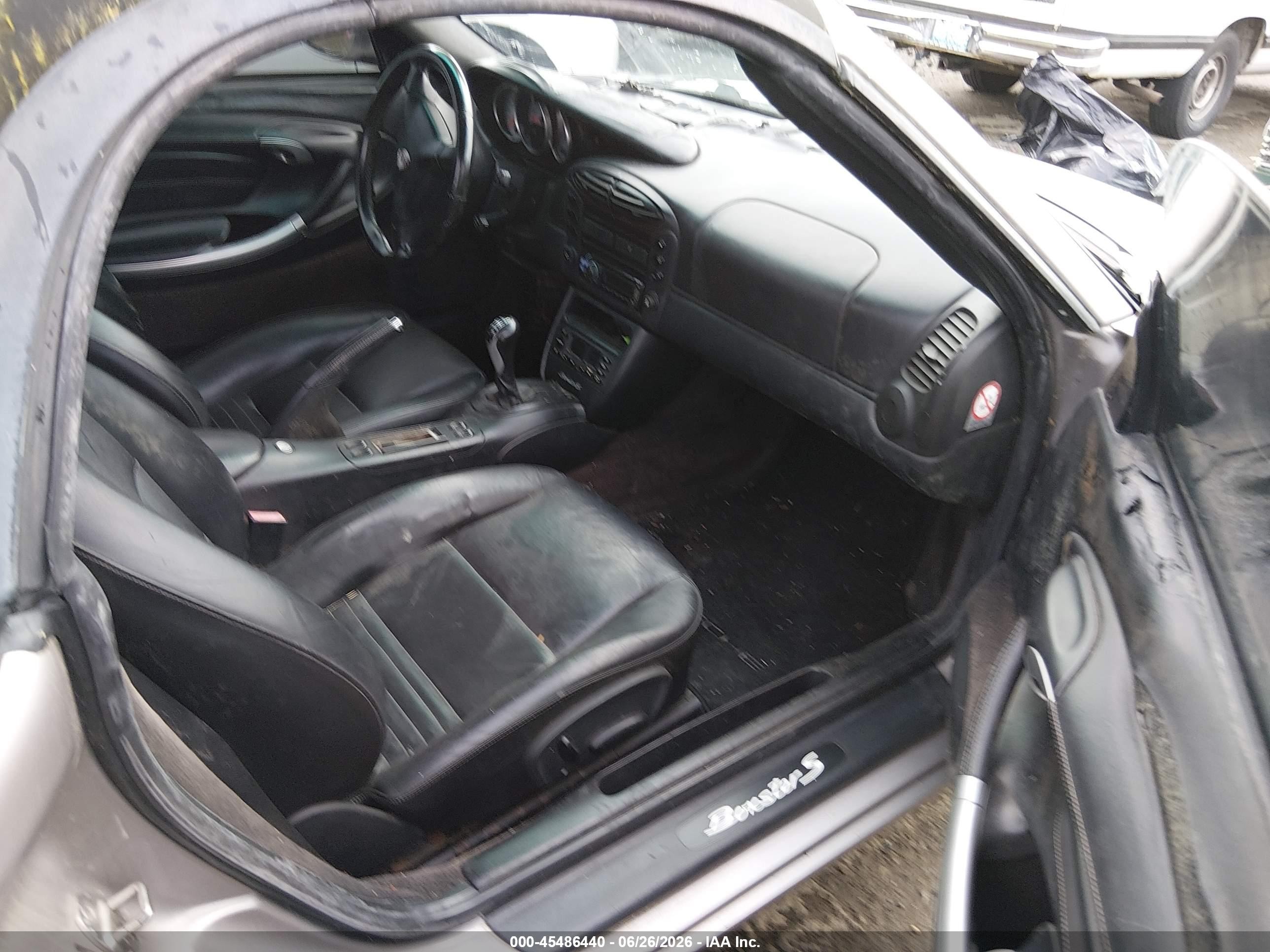 2001 Porsche Boxster S Silver vin: WP0CB298X1U663145