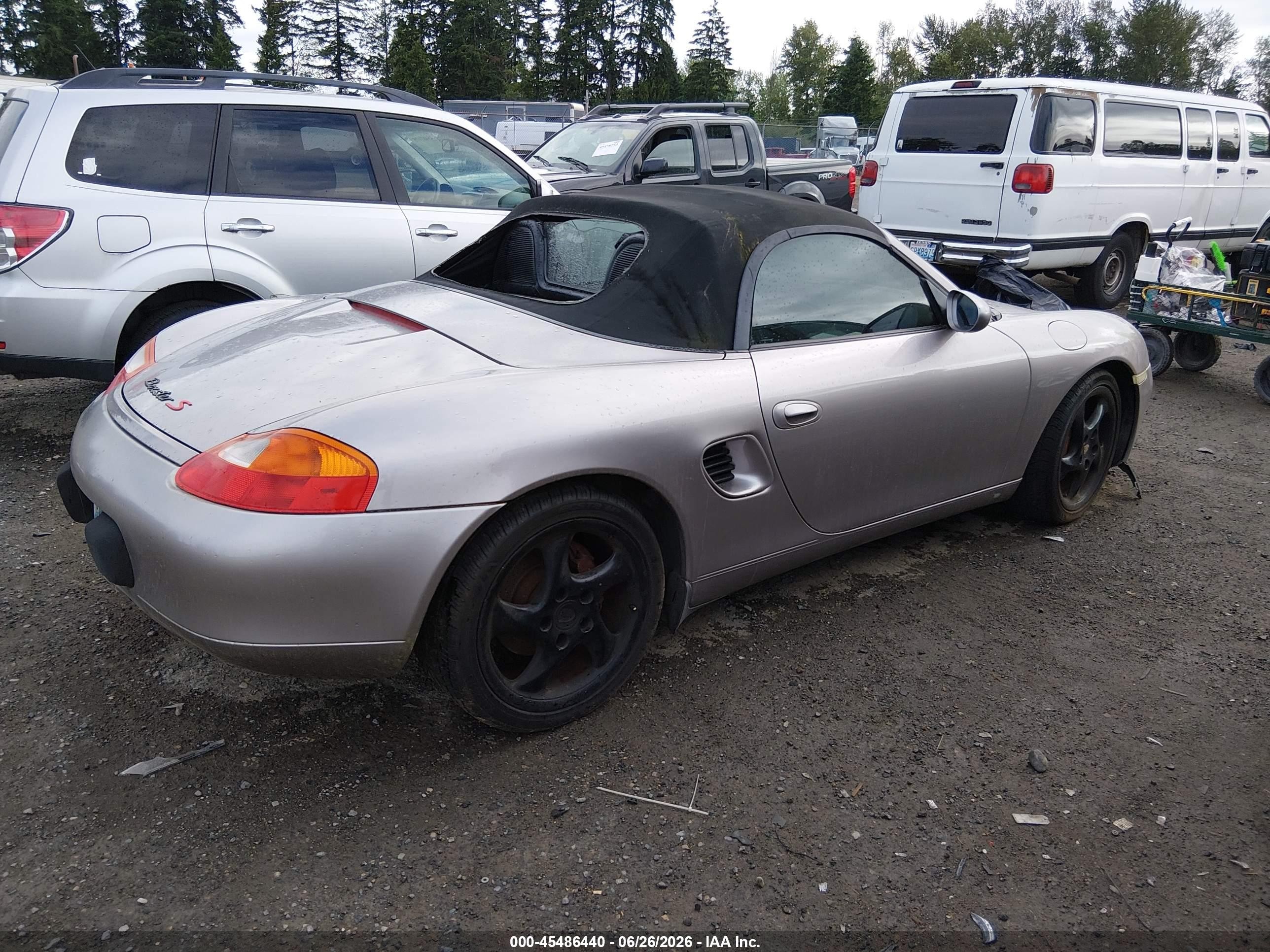 2001 Porsche Boxster S Silver vin: WP0CB298X1U663145