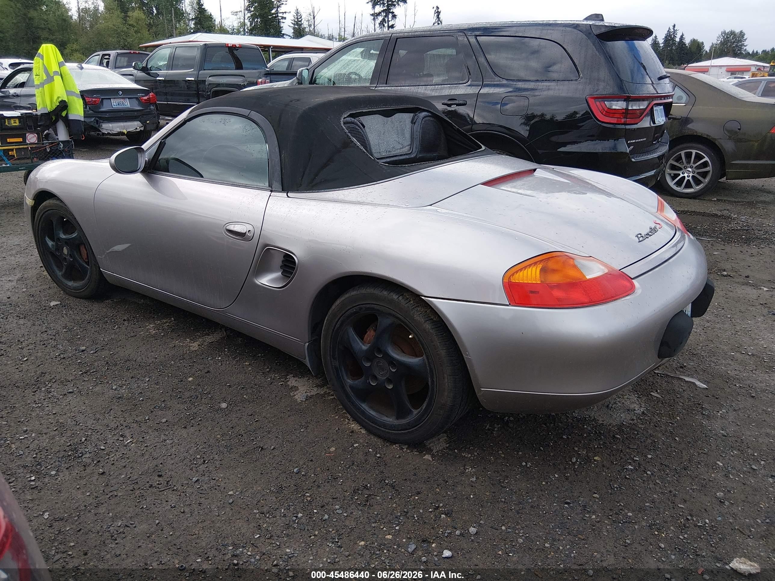 2001 Porsche Boxster S Silver vin: WP0CB298X1U663145