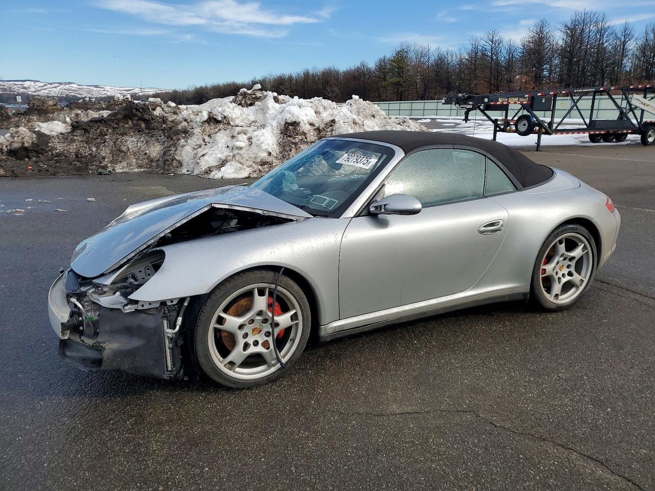 2008 Porsche 911 Carrera S Cabrio Серебряный vin: WP0CB29908S775385