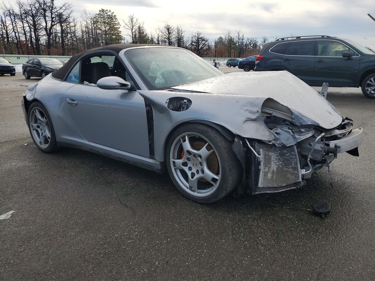 2008 Porsche 911 Carrera S Cabrio Серебряный vin: WP0CB29908S775385
