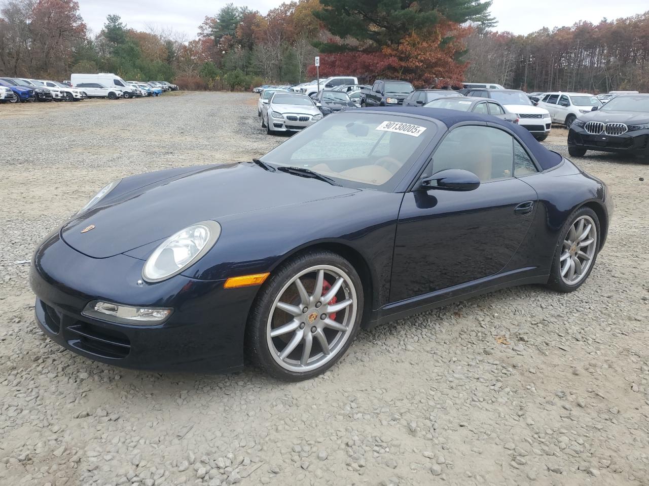 2008 Porsche 911 Carrera S Cabriolet Blue vin: WP0CB29908S776861