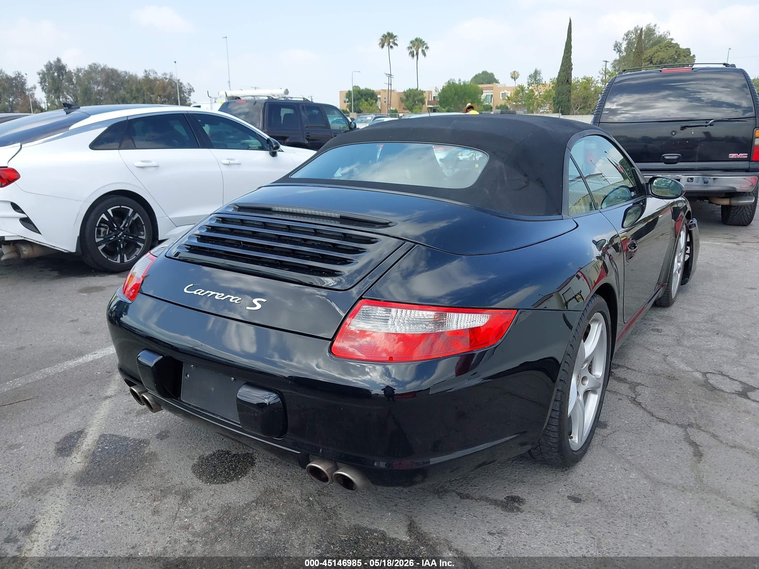 2008 Porsche 911 Carrera S Black vin: WP0CB29918S775329