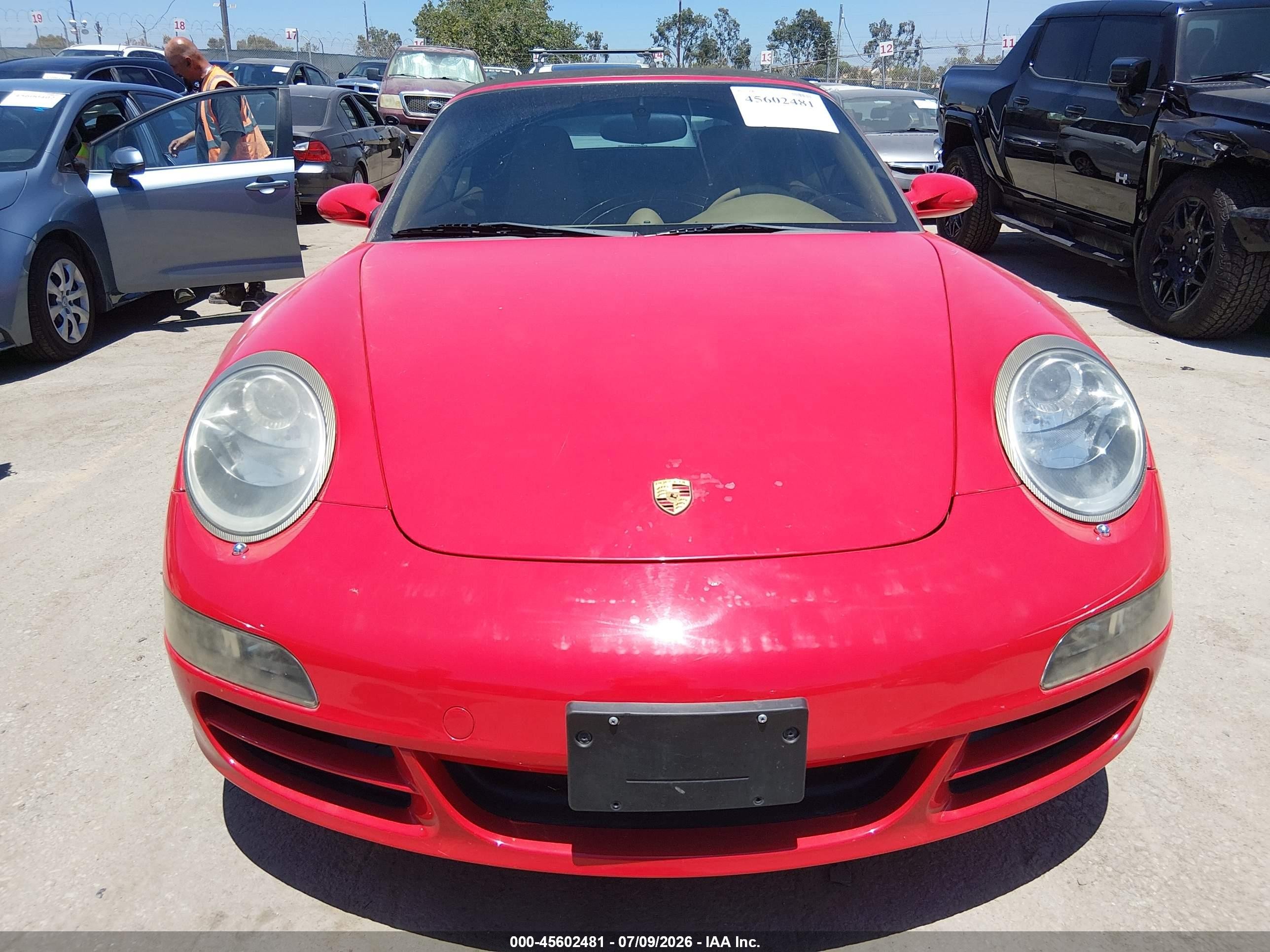 2006 Porsche 911 Carrera S Cabriolet Red vin: WP0CB29926S765504
