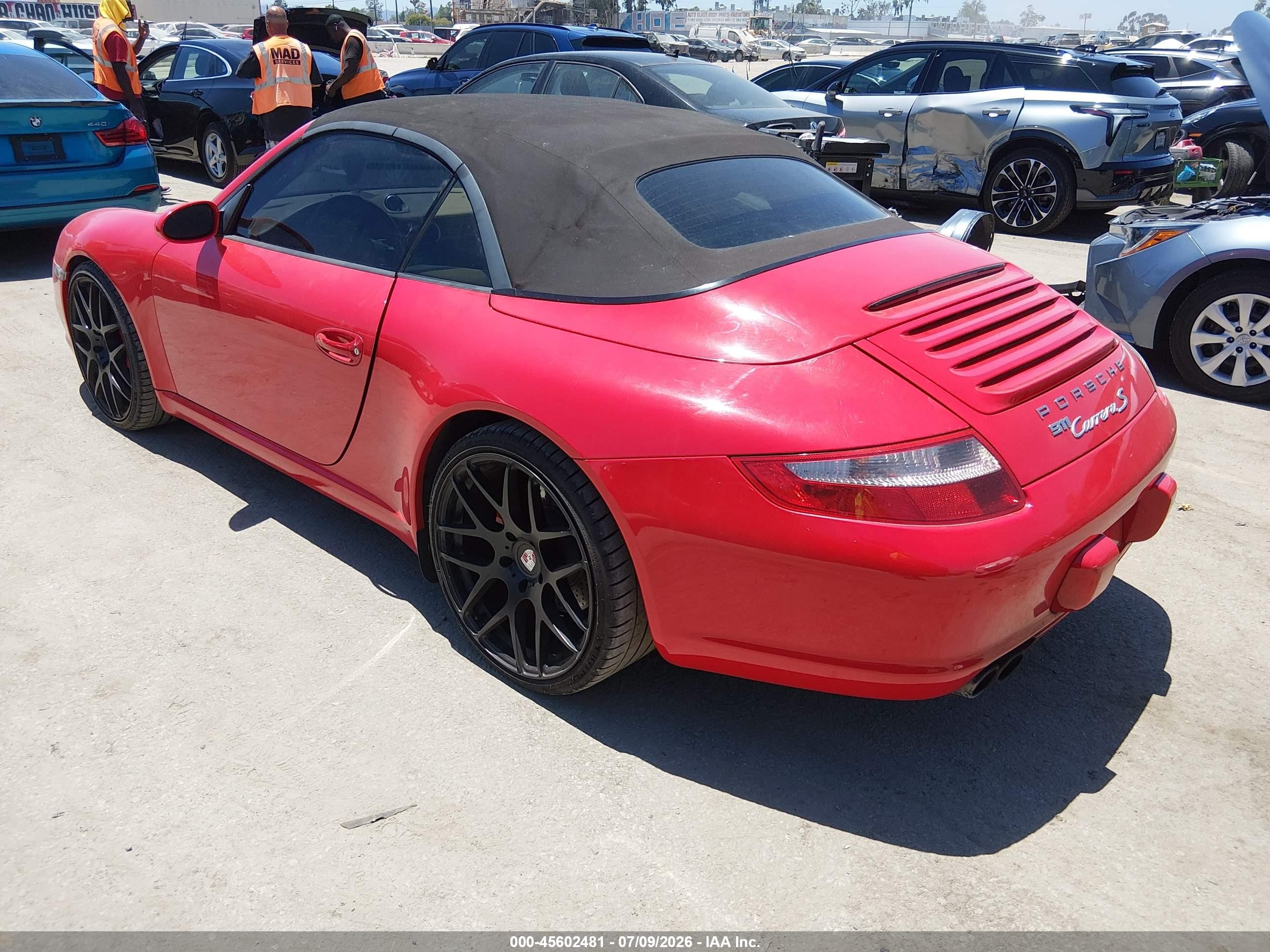2006 Porsche 911 Carrera S Cabriolet Red vin: WP0CB29926S765504
