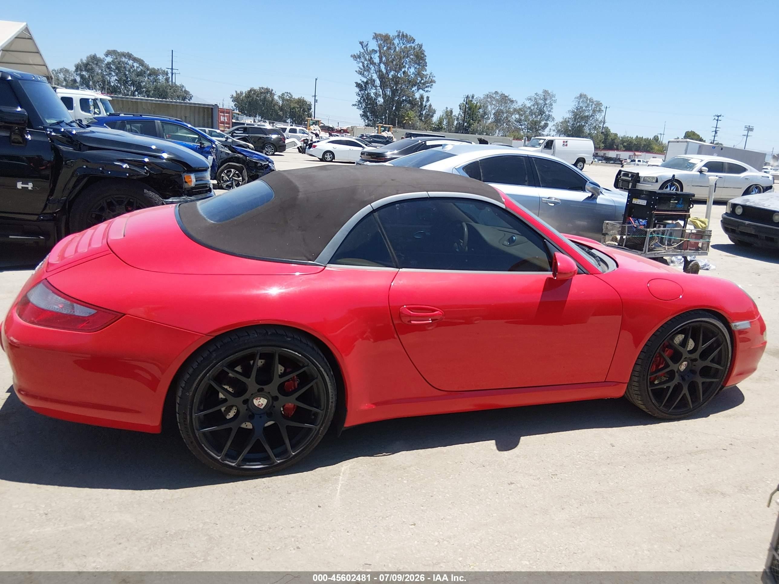 2006 Porsche 911 Carrera S Cabriolet Red vin: WP0CB29926S765504