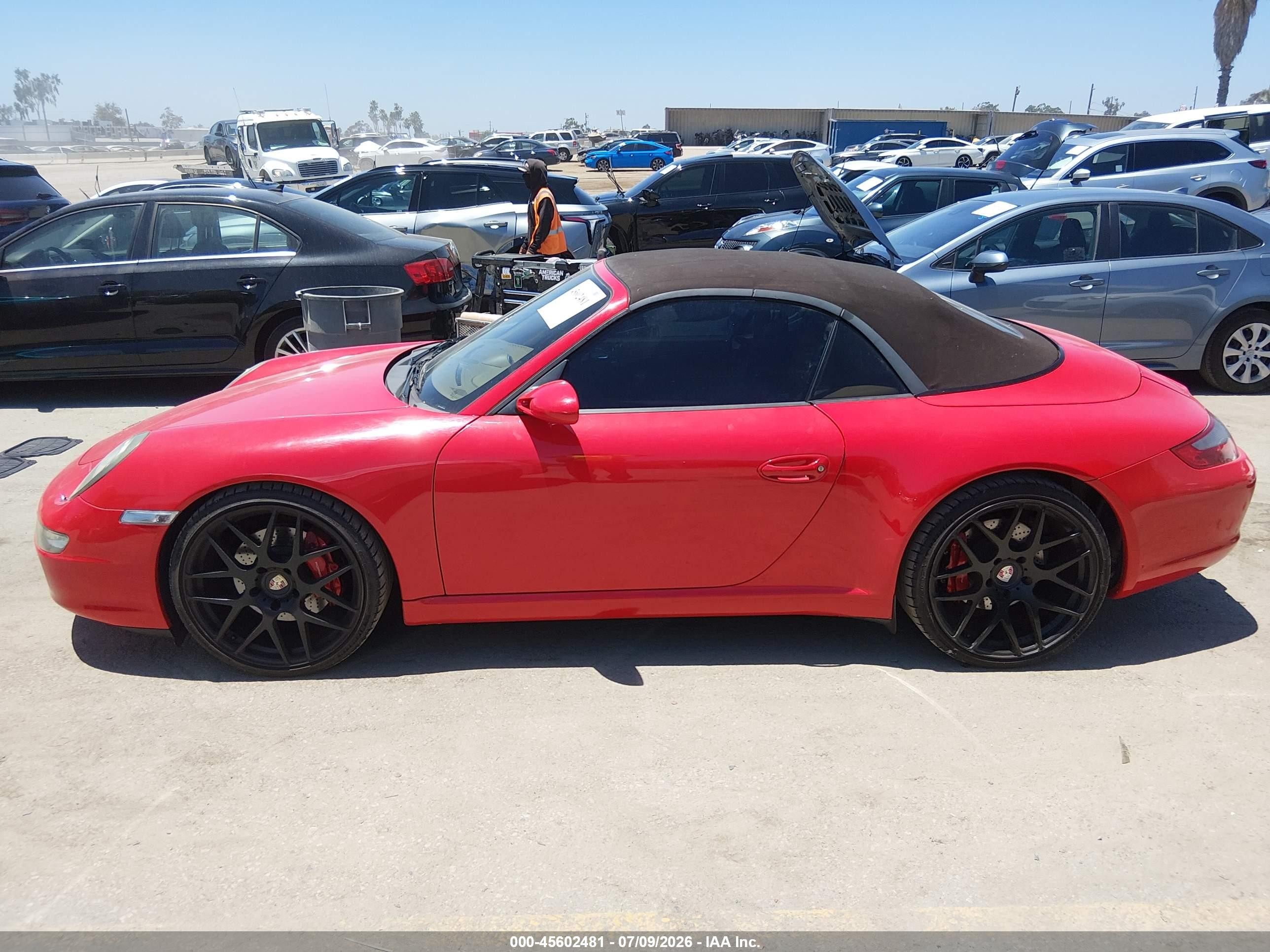 2006 Porsche 911 Carrera S Cabriolet Red vin: WP0CB29926S765504