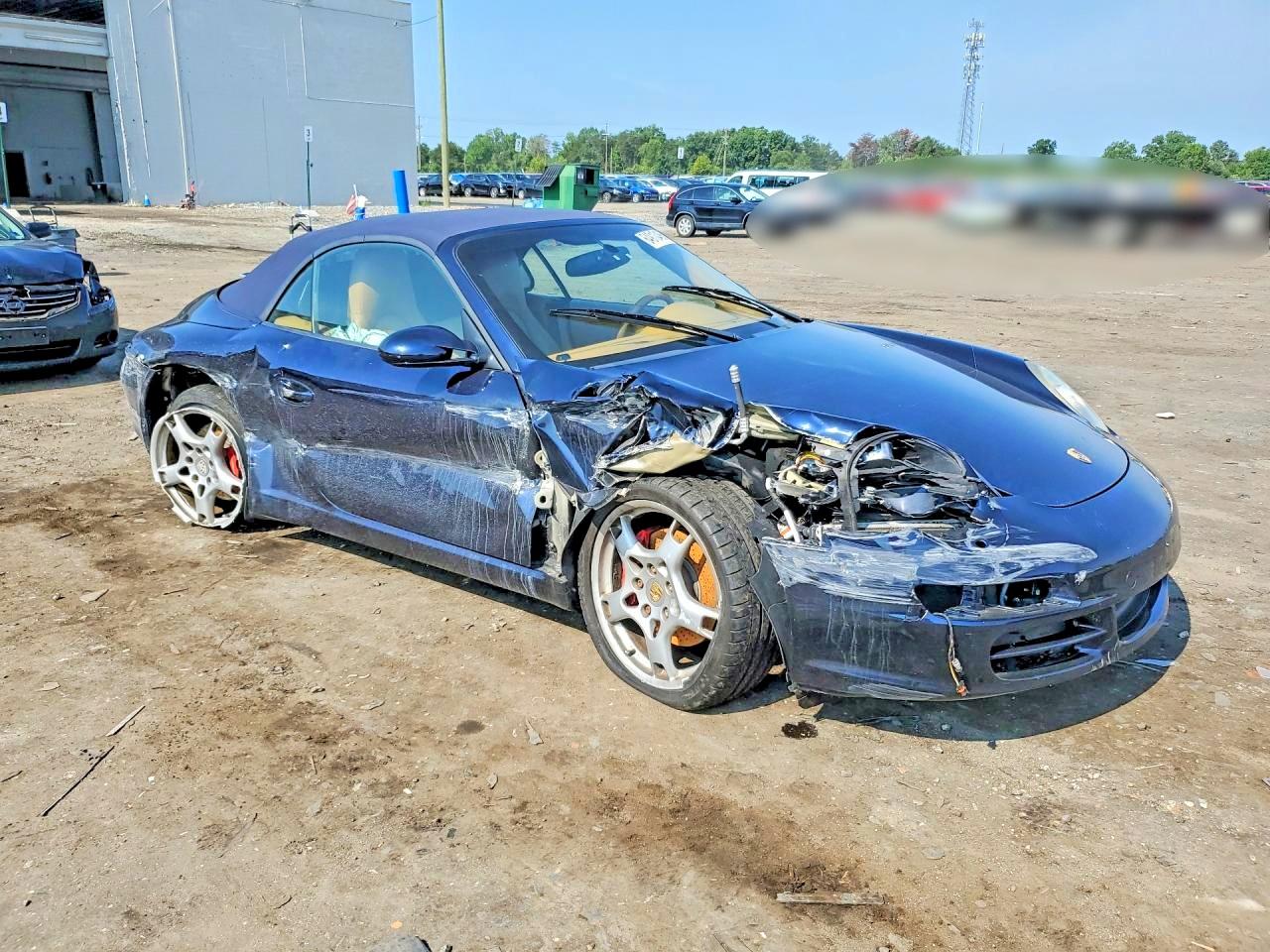 2006 Porsche 911 Carrera S Cabriolet Blue vin: WP0CB29956S765724