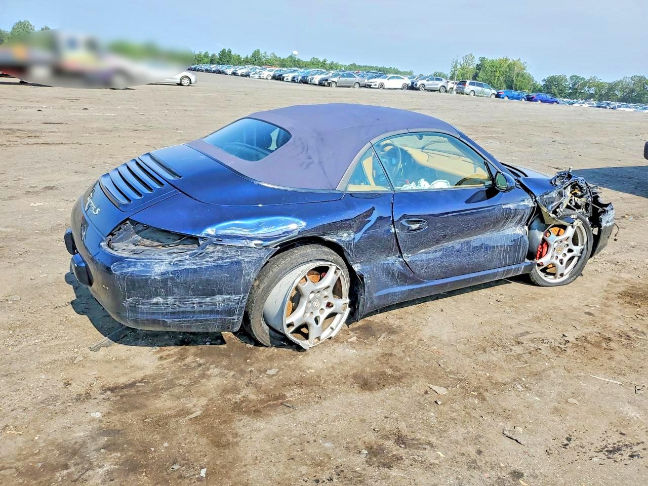 2006 Porsche 911 Carrera S Cabriolet Blue vin: WP0CB29956S765724