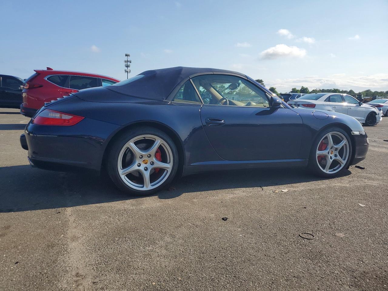 2008 Porsche 911 Carrera S Cabriolet Blue vin: WP0CB29958S777102
